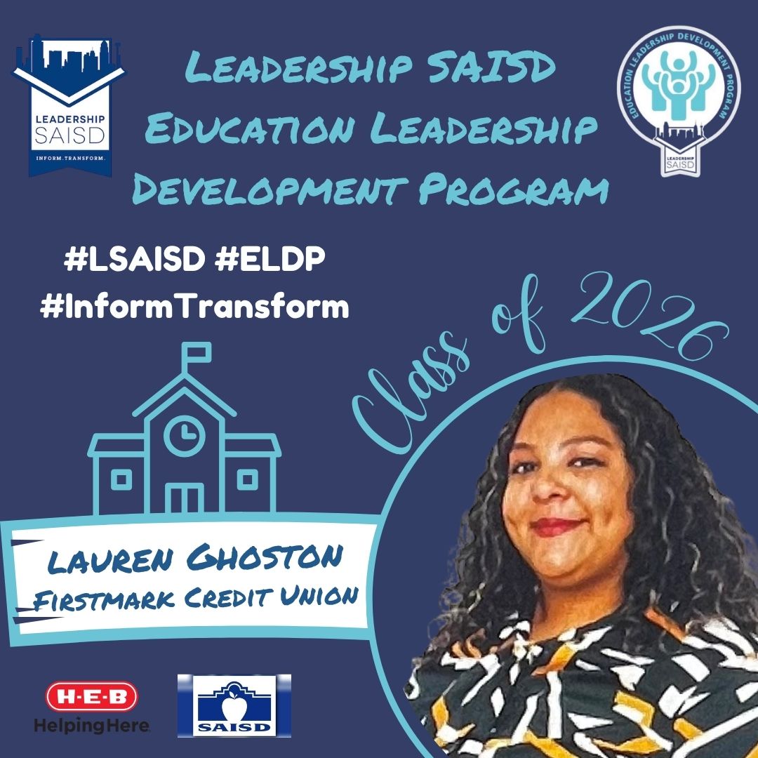 #ELDP Class of 2026 Spotlight ✨ Lauren A. Ghoston is a dedicated Foundation & Education Specialist for Firstmark Credit Union with a passion for empowering communities through education and strategic support. A proud San Antonio native, Lauren holds a bachelor’s degree in business from Texas A&M University–San Antonio. Before transitioning into the nonprofit and education development space, Lauren spent eight impactful years as an English Language Arts educator. Her background in the classroom continues to influence her work today—shaping programs, building relationships, and advocating for equitable access to educational resources. Lauren also spent several years working in financial centers providing exceptional service to military affiliated members. Lauren brings both a deep understanding of student and educator needs with a tactical mindset to her current role, where she works to bridge the gap between community organizations, donors, and schools. She is committed to creating lasting impacts through thoughtful collaboration, purposeful initiatives, and a heart for service. #LSAISD #informtransform #publiceducation Thank you to our 2026 Program Sponsors @heb and @sanantonioisd