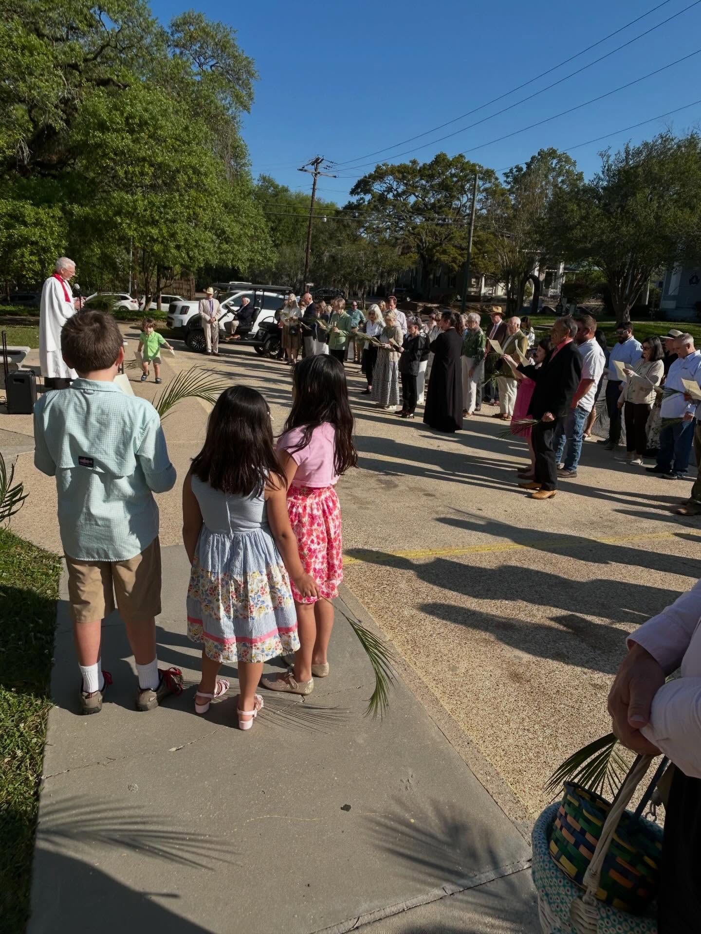 What a spectacular Palm Sunday! We began with a beautiful Palm Sunday liturgy, praying and processing with our friends from Grace Church of West Feliciana. During worship our children led us in song, and folks of all generations helped us tell the Palm Sunday story and lift our Hosannas to God. Afterwards Easter eggs were hunted, delicious food was enjoyed, and the gift of community strengthened us for the Holy Week ahead. Thank you to all who helped make it a wonderful day!