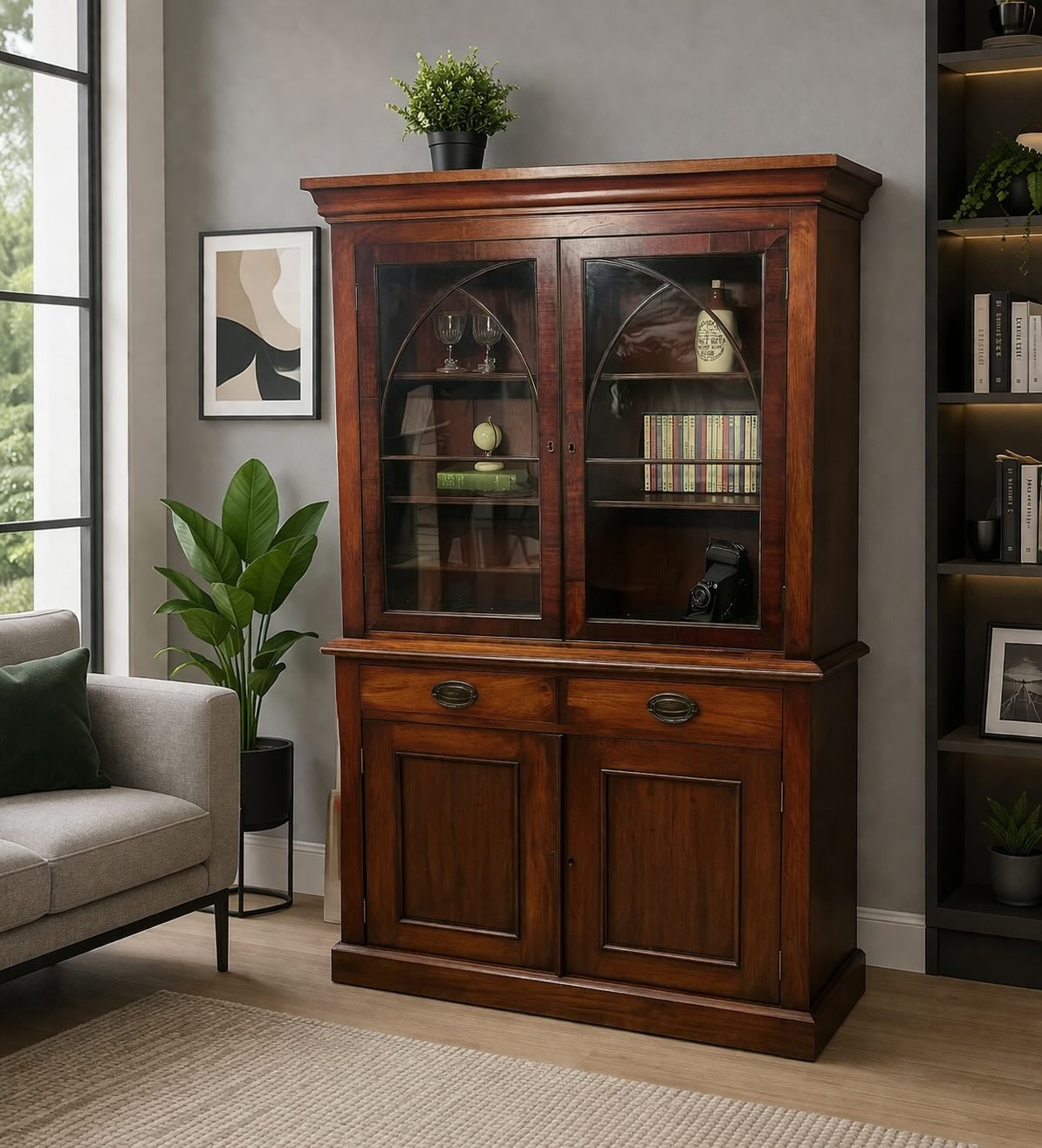 -SOLD-
What day is it ? Seems like a Sunday but hey it’s Saturday so let’s make the most of it. So we’re off on a bit of a road trip in the hope of finding some more treasures.
And this beautiful Victorian mahogany cabinet is still available. Can sit in a modern or classic room setting, either way a great way to display a book collection or drinks cabinet. With useful cupboard storage as well.
Lovely original brass handles and astral glazing.
Measures 100 cms wide x 32 cms deep x 167 cms high
£165 including free local delivery
Have a lovely Easter weekend xx
#periodhome #mahoganyfurniture #glazedcabinet