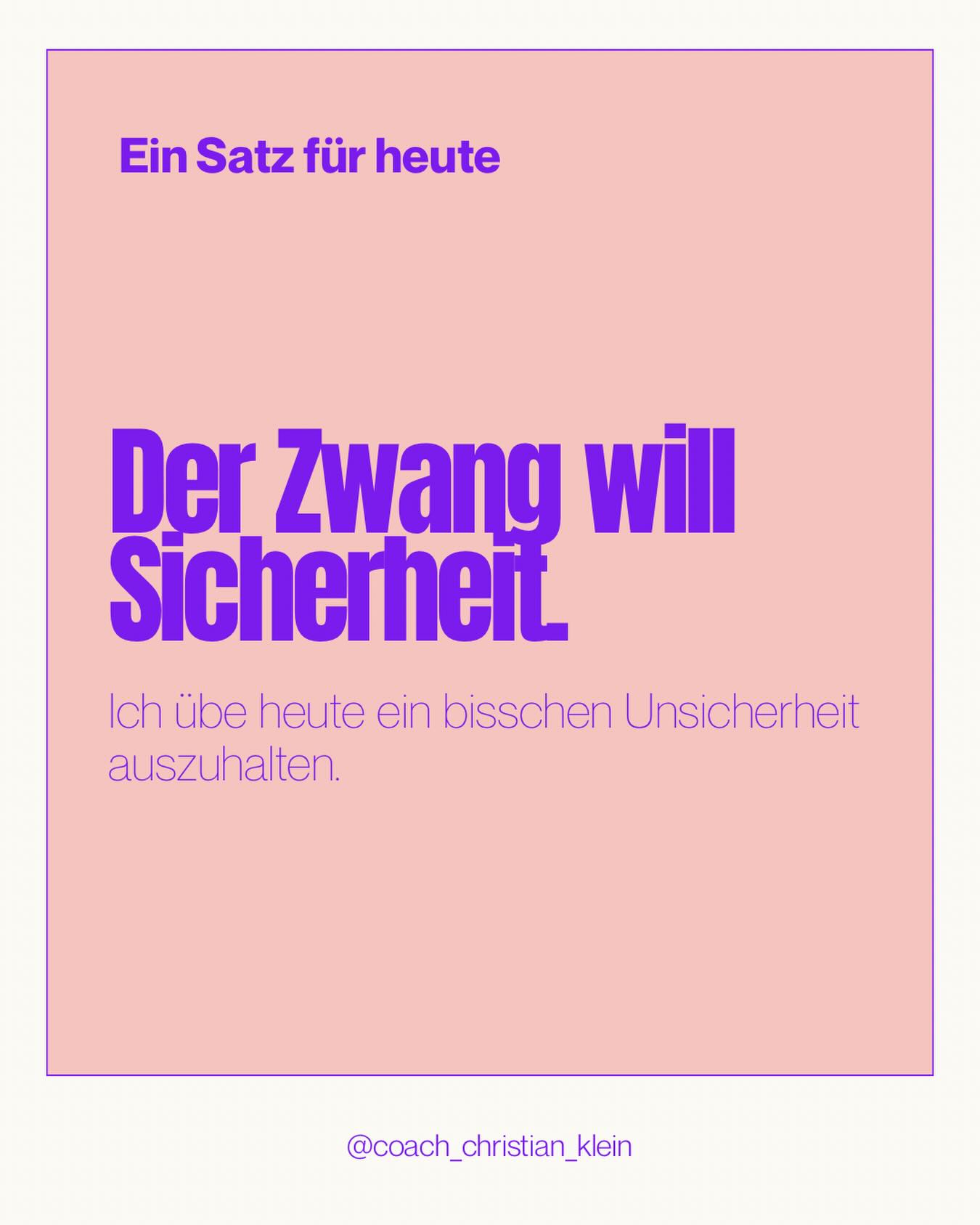 Ein kleiner Gedanke für heute.
Für Menschen, die mit Zwang leben.
Vielleicht passt er gerade für dich – oder für jemanden, an den du denken musst.
Wenn du möchtest, speichere dir den Beitrag gern oder leite ihn weiter. Damit unterstützt du auch meine Arbeit und hilfst, dass mehr Betroffene diesen Account finden.
#zwangsstörung #ocd #zwangsgedanken #mentalhealthde #nichtallein
❤️ Disclaimer: Ich spreche hier aus meiner eigenen Erfahrung mit Zwängen und dem, was mir auf meinem Weg geholfen hat. Das ersetzt keine professionelle Diagnose oder Therapie. Wenn du merkst, dass dich deine Symptome stark belasten oder du unsicher bist, hol dir bitte Unterstützung bei Fachleuten, die dafür ausgebildet sind.
Meine Inhalte sollen Orientierung geben, Mut machen und das Gefühl vermitteln, dass du mit all dem nicht alleine bist – sie sind aber keine Behandlung und auch keine Anleitung für therapeutische Entscheidungen.