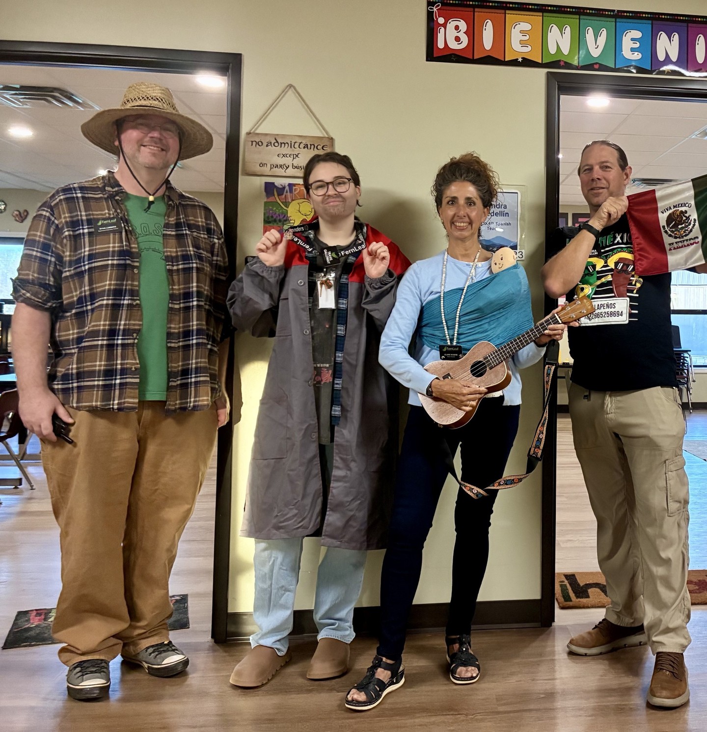 April Fool's!
Our elementary enrichment team played a little April Fool's joke on the students (& staff) today and switched identities for the day.
🤔We all did a double take. Good one guys. Good one.
#aprilfools #flccs #FernLeafCCS #K12 #elementary #joinourteam #weloveithere #fletchernc #wncschool #nowhiring #staffprank