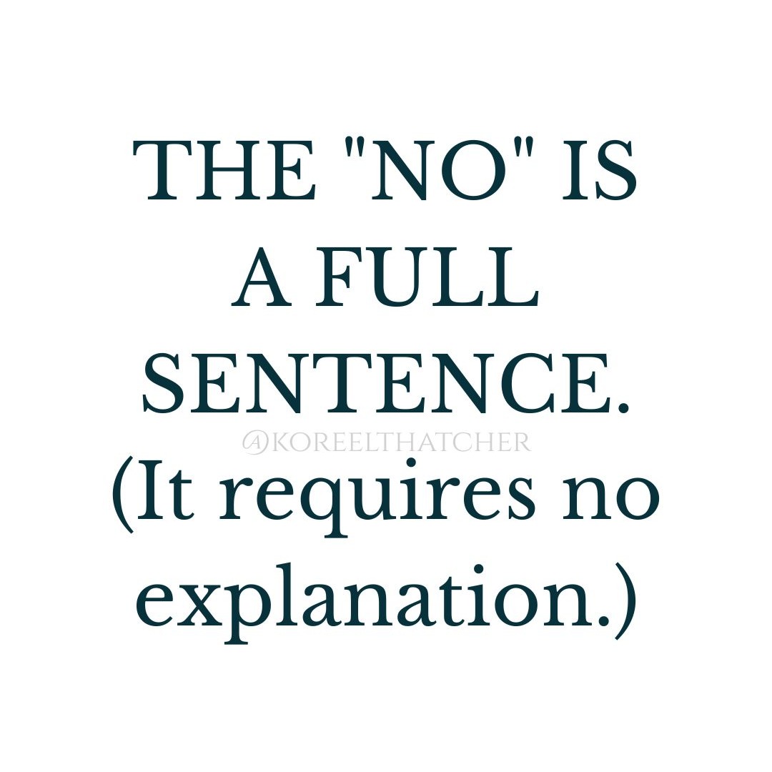 In my practice at @thatcherlynnsalon, I see high-performing women every day who are physically exhausted from over-explaining their symptoms, their choices, and their time. Whether you are in "The Room" with a medical provider or at your own kitchen table, remember this:
A "No" is a complete sentence. It requires no preamble, no apology, and no justification.
When you stop over-explaining, you start commanding. You protect your adrenal health, you preserve your peace, and you signal to the world—and your biology—that your "Yes" is a premium resource.
Last week, we’ve talked about building a "Paper Trail" and becoming an advocate for your own beauty and biology. But advocacy starts with the authority to say "No" to what no longer serves your health.
What is one thing you are saying "No" to this week to protect your Second Spring?
Tell me in the comments. ⬇️