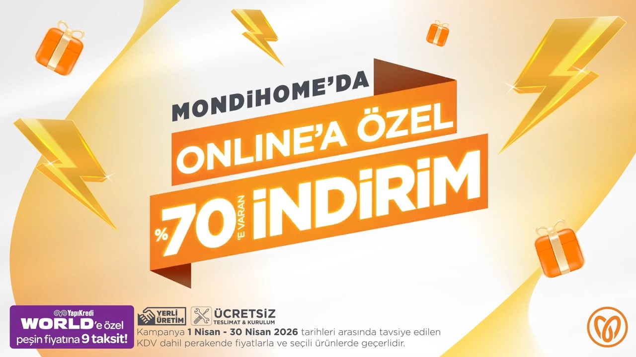 MONDİHOME'DAN ONLİNE'A ÖZEL %70'E VARAN İNDİRİM FIRSATLARINI KAÇIRMAYIN!...
#Mondihome #İndirim #Fırsat