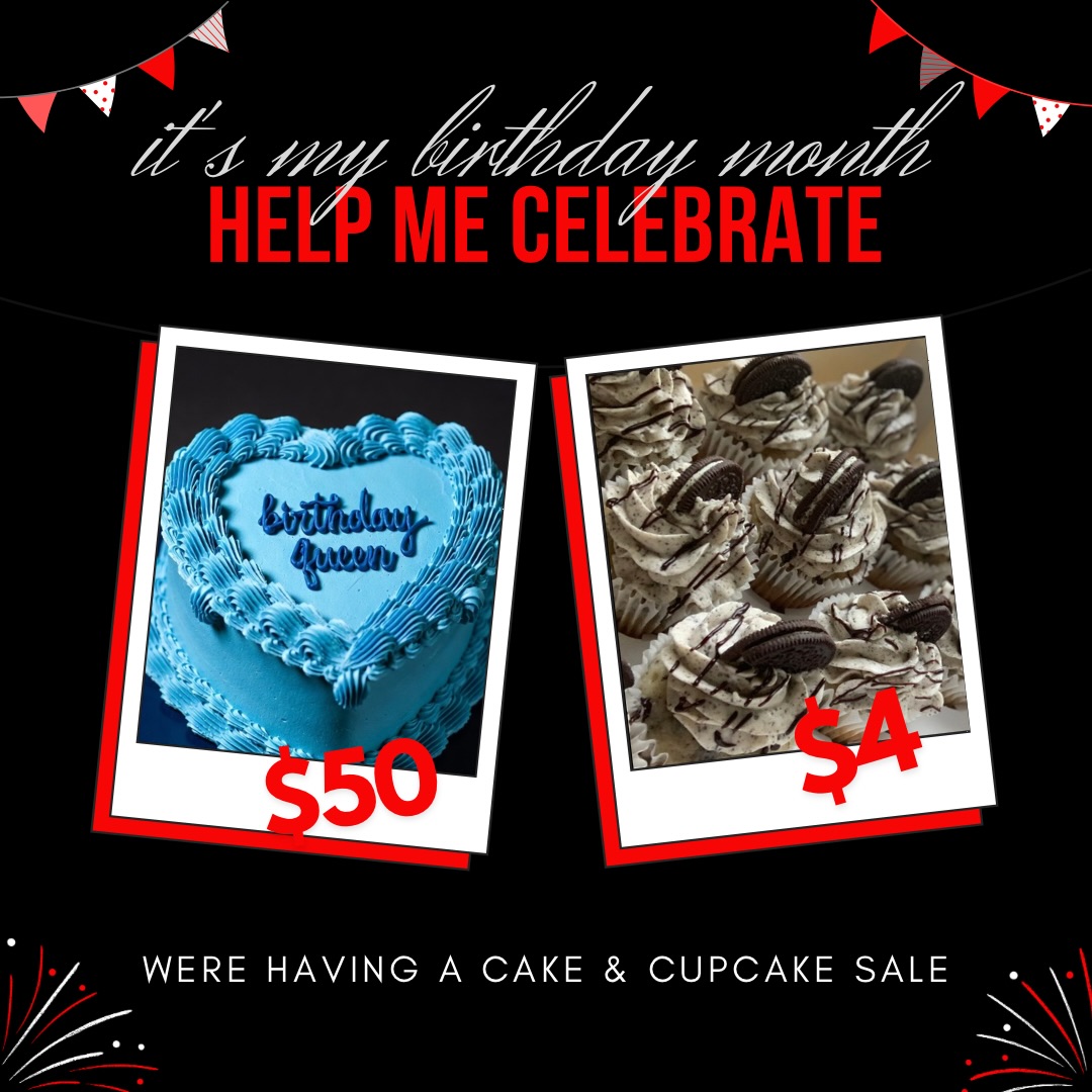 🎉 Jazi Kreations Sweet Sale – Cupcakes + Heart Cakes!
🧁 Weekend Cupcake Special (Pickup April 24-26 only)
$4 each or 6 for $20
Flavors: Vanilla • Chocolate • Red Velvet • Lemon • Cookies n Cream • Strawberry Crunch
❤️ Single Layer Heart Cake – Only $50
Small personal size, perfect for intimate birthdays, anniversaries, or self-love!
Limited quantities on cupcakes — pre-order now!
DM me for the order form. Payment required upon ordering.
Tag someone who deserves a sweet treat this year 💕 Who’s grabbing cupcakes for the weekend or a heart cake for later?
#JaziKreations #HeartCake #CupcakeSale #TallahasseeBakery #TallahasseeEats