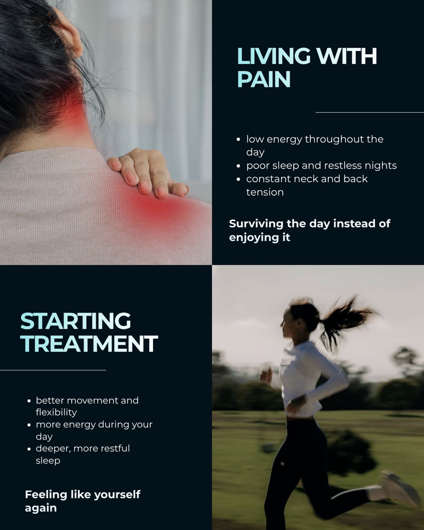 Living with pain slowly becomes your “new normal”… until one day you realize how much it’s been affecting your life.
Ignoring discomfort, relying on quick fixes, or hoping it will go away may only delay real recovery. When you choose to address the root cause, you give your body the opportunity to move better, feel stronger, and function the way it’s meant to.
Taking care of your spine is not just about pain relief it’s about improving your quality of life, your energy, and your long-term health.
Have you been putting off taking care of your body?
📲Tell us in the comments or send us a message if you’ve been dealing with ongoing discomfort.
#LakeNonaChiropractor #ChiropracticCare #PainReliefJourney #MoveBetterFeelBetter #LongTermWellness