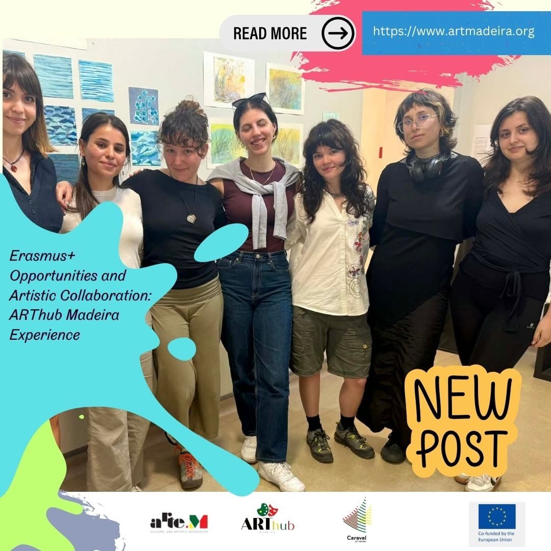 🏝️Madeira island is calling…📞
At ARThubMadeira and ARTE.M we truly love ❤️ the Erasmus+ internship programme — because it brings people, ideas, and creativity together in the most natural way.
For us, it’s not just about hosting interns. It’s about creating space for emerging artists to grow, collaborate, and become part of a real artistic process — from residency experience to exhibitions and international connections.
✨ In our latest blog, we share one of these stories — with photos, behind-the-scenes moments, and results of a recent collaboration.
Curious?
👉 Read the blog & discover what’s possible
Thinking about applying for an internship?
We’re open to international participants — Madeira island is calling.
📩 Questions or applications: artassociationmadeira@gmail.com
#ErasmusPlus #ErasmusInternship #ARThubMadeira #ArtCenterCaravel#artemassociation