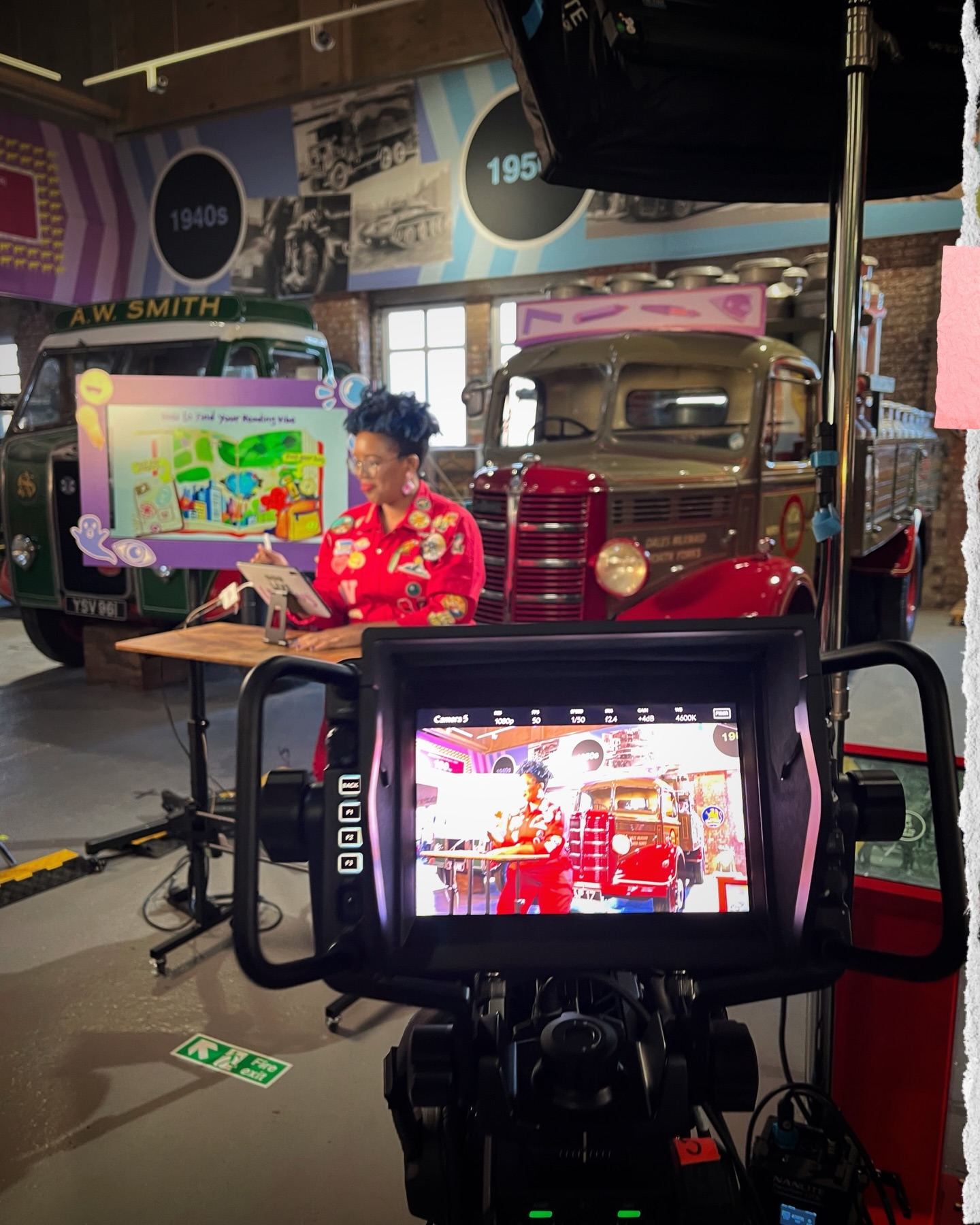 LIVE LESSONS LIVE // for World Book Day.
Here’s a little scrapbook of this epic episode. We filmed at @britishcommercialvehiclemuseum in Leyland, the team there were amazing, the vehicles were beyond! (If you didn’t already know…I’m a bit of a transport enthusiast!) and it was so much fun.
The children on set were fantastic, the vibes on set were pure joy and behind the scenes Joel treated us to some of his mind boggling magic tricks. It was incredible to meet and work with Vick, she is so nice and her work with literature is super inspiring. All in all the episode turned out amazing.
Swipe to the end to check out the awesome team, who you don’t get to see, that help make this program possible. I love the teamwork it takes to make such a fantastic show. It is always such a wonderful experience. I never get tired of it. “Let the Live Lesson, begin!” 💜
If you missed the LIVE broadcast you can watch it again on BBC iPlayer now.
#bbclivelessons #bbcbitesizeforteachers #britishcommercialvehiclemuseum
@ctvc.ltd @itsjoelm @vicknhope