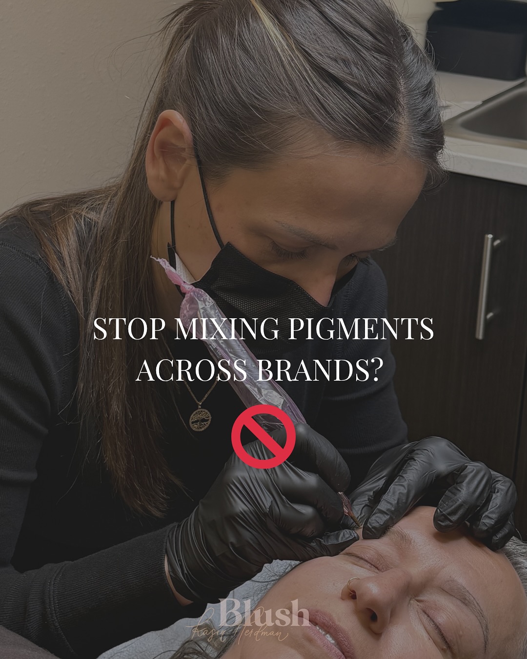 This isn’t just “mixing colors.”
You’re mixing entire chemical systems ⚗️
Different binders 🧪
Different particle sizes ⚪️⚫️
Different behavior in the skin 🧬
And the moment you start combining brands in a cup…
you’ve officially stepped outside of anything predictable 🚫
No one tested that mix ❌
No one validated how it heals
No one knows how those binders will interact once implanted
And then we wonder why:
• the color heals off 🎨➡️⬜️
• the saturation isn’t consistent 📉
• the technique suddenly feels different 🤯
It’s not your hand ✋🏼
It’s the system you changed
This is where pigmentology matters 📚
Not just picking a “pretty” color… but understanding what’s actually inside it
You don’t need to reinvent formulations
You need to understand the ones that already exist 💡
Let the chemists do the chemistry… 🖤
#pmutrainer #pigmentology #pigments #aam #pigmenteducation #tattooeducation