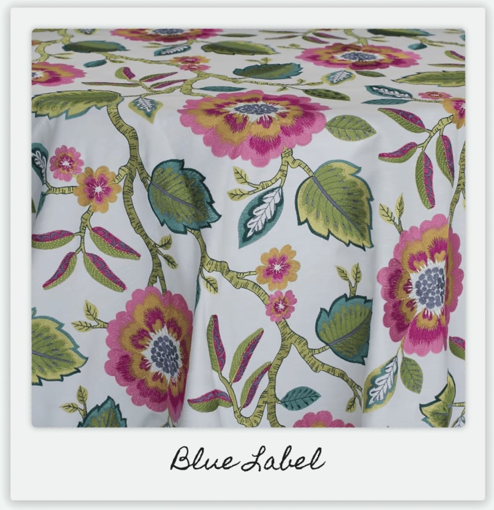 BLOSSOM is spring in full bloom...and your tablescape deserves nothing less. 🌸 Part of our Blue Label Collection, this stunning linen bursts with the kind of vibrant, colorful florals that make every table feel like a garden party. Joyful and utterly unforgettable — this is the linen that brings the boldest print of the season straight to your table!
#Blossom #EventDesign #WeddingLinens #EventLinens #LinkInBio