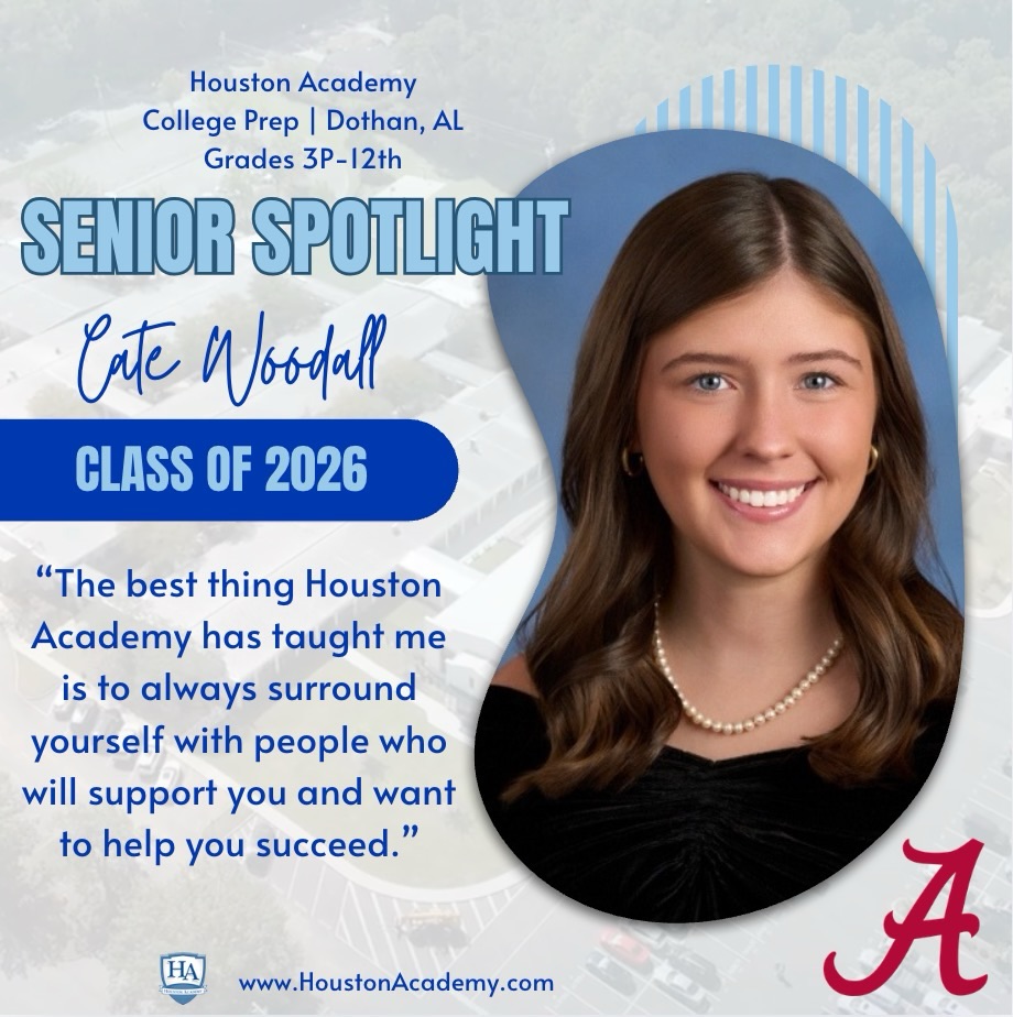 Senior Spotlight!
Cate Woodall | Class of 2026
#HoustonAcademy #WeAreHA #HAseniors