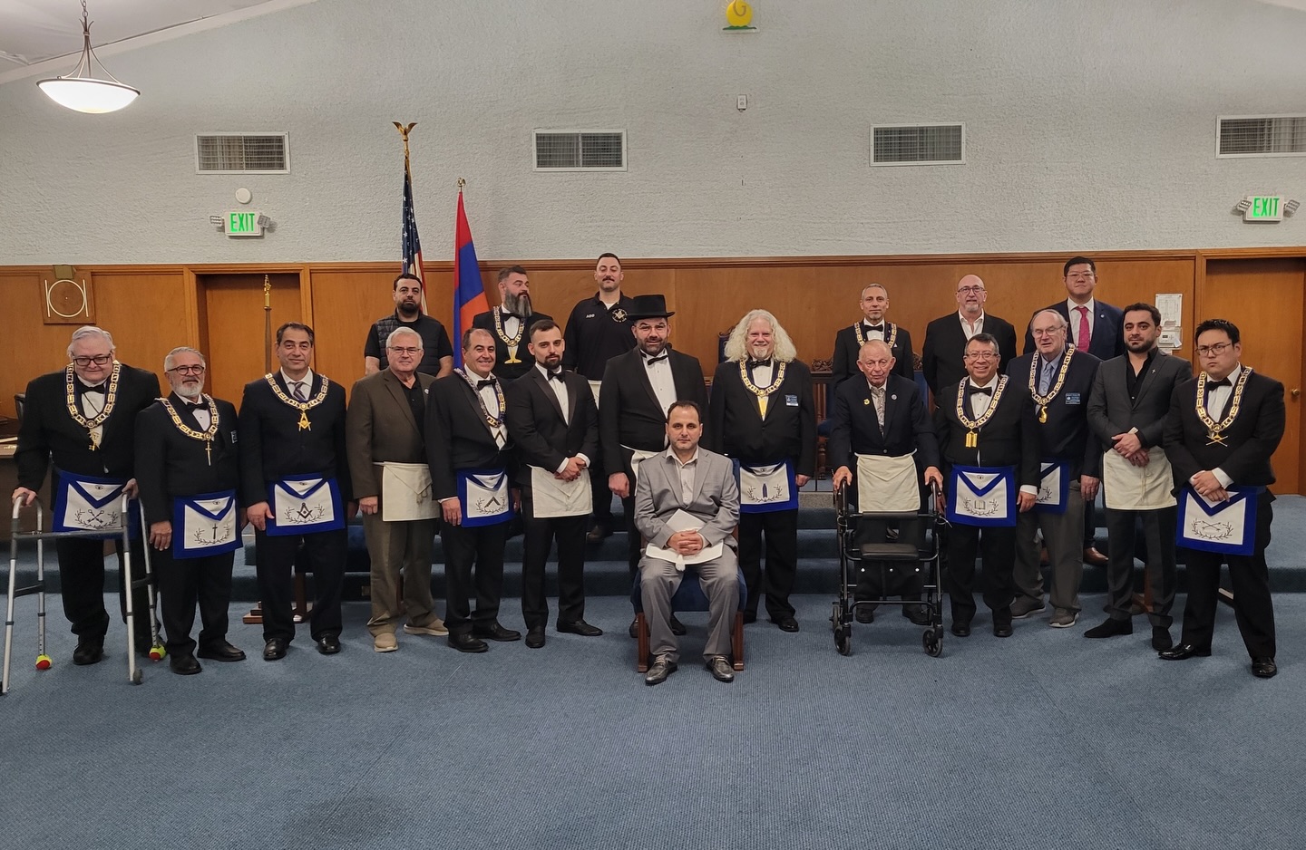 Congratulations to Bro. Gor, beginning his journey in Masonry.
Thanks to all the Past Masters for putting this degree and making an amazing degree.
#masonsofca #masonicfamily #brotherlove❤️ #freemasonsofamerica