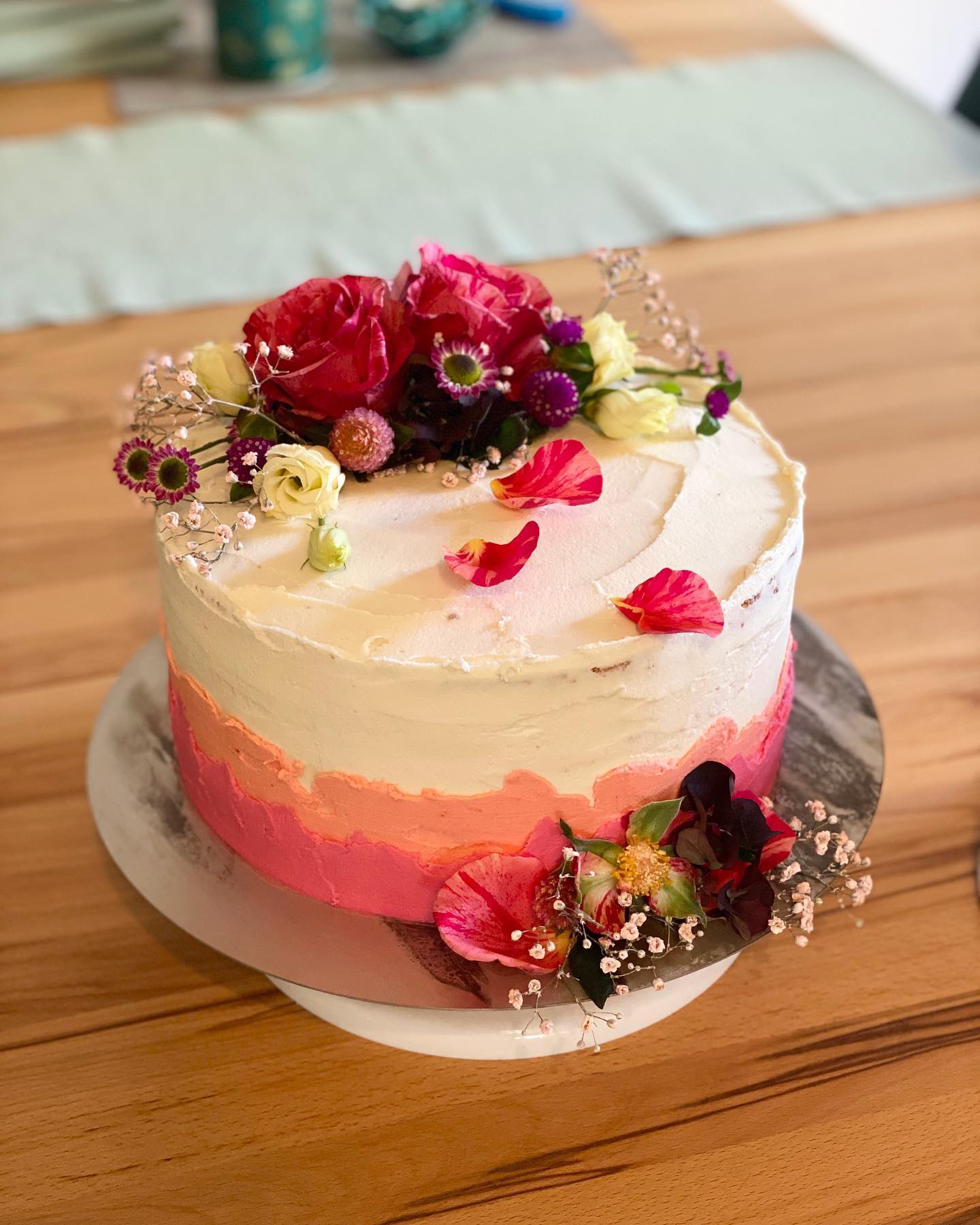 #flowers#cake#selfmade#cakelove 🌺 🌸