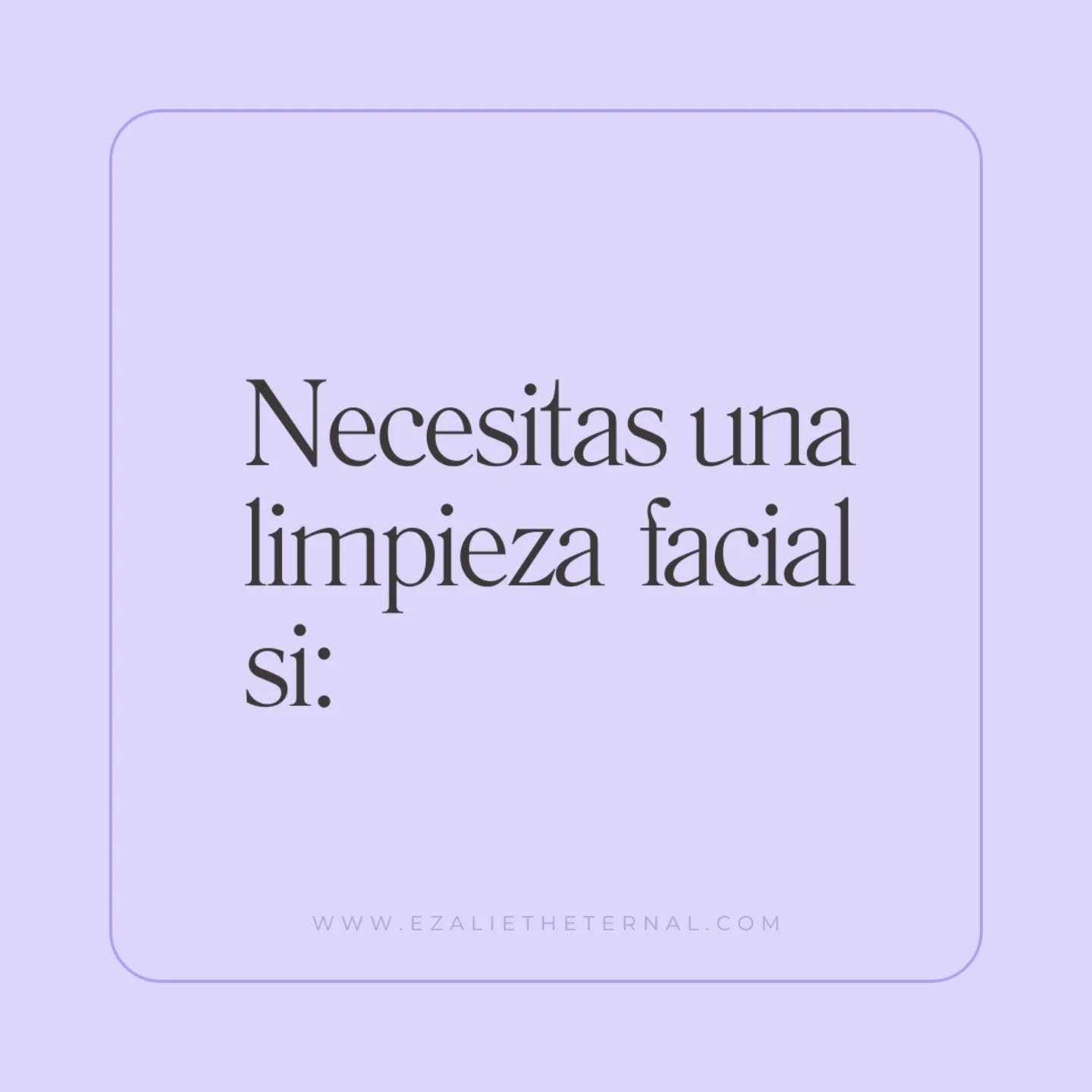 ¿Si te sientes identificada/o con este post? Una limpieza facial puede ser la solución
💬 Una limpieza facial es ideal para devolver a tu piel la luminosidad y suavidad. Además, ayuda a reducir la apariencia de los poros, eliminar células muertas
.
.
.
#limpiezafacial #pielperfecta #ezalietheternal #guayaquil #pielluminosa