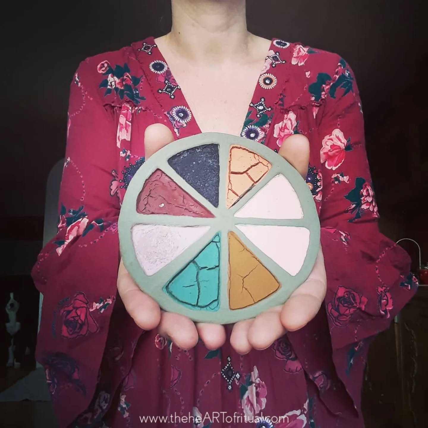 In the previous post, I spoke about BIOPHILIA Mentorship™ as a form of work entered into over time, through conversation, attention, and lived experience.
What you see here is a glimpse into that journey, held within Irish cosmology and the Celtic Wheel of the Year.
This is a hand-formed wild clay Celtic Wheel of the Year, filled with native botanical and mineral pigments aligned with each seasonal threshold. It has been made in response to the movement into fire season, where colour, play, and visibility begin to come forward. It is a response to that phase of the year, and one expression from one point within a much longer body of work.
This mentorship moves season by season across the full turning of the year, beginning at Samhain, the Celtic New Year. Each month, we work directly with the themes, archetypal movements, elemental dynamics, and philosophical ground of that phase, building a clear understanding of where you are within the wider arc and what is being asked of you within it.
Each session closes with a set of invitations shaped through that same seasonal intelligence – the element, the archetypal movement, and the conditions of that time. These are worked with over the following month in ways that are individual, practical, and grounded.
The next session opens with conversation around what has been observed, what has shifted, and what is beginning to take form. Over time, this builds a way of recognising and working with these patterns as they arise in your own life.
This is intimate, one-to-one work carried through real conversation across the year, allowing for a level of connection, continuity, and relationship that is now uncommon. This is taught from within a living Irish tradition, by someone born and raised within that culture.
This online mentorship is open worldwide. No prior knowledge is needed.
If you recognise the value of working in this way, the next cycle begins in November. Three places are offered each year.
Full details and to apply
theheartofritual.com/biophiliamentorship
_______________________________
The heART of Ritual
theheARTofritual.com
© 2026 The heART of Ritual™. All rights reserved.
#theheARTofritual