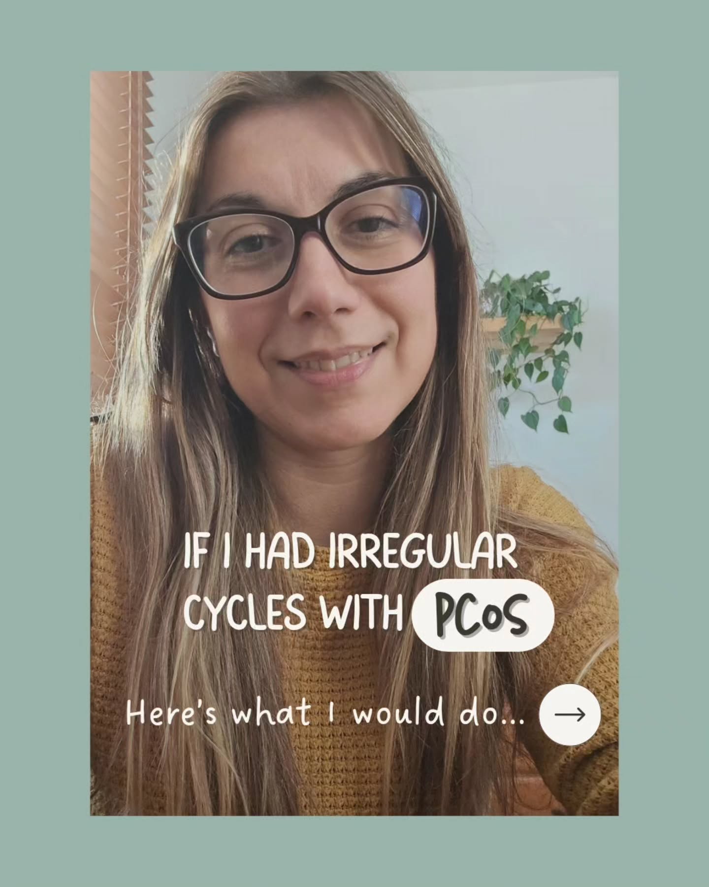 Comment “CYCLE” and I’ll send you my free PCOS quiz 💖
If your cycles feel irregular, confusing, or all over the place… I get it.
As a holistic nutritionist specializing in PCOS (and having PCOS myself), I see this all the time.
It can feel random, but most of the time, it’s not. Your body is giving you signals, you just need to know how to read them.
Once you start understanding what’s happening underneath, things begin to make a lot more sense (and feel a lot less overwhelming).
You don’t have to keep guessing your way through it. 💜