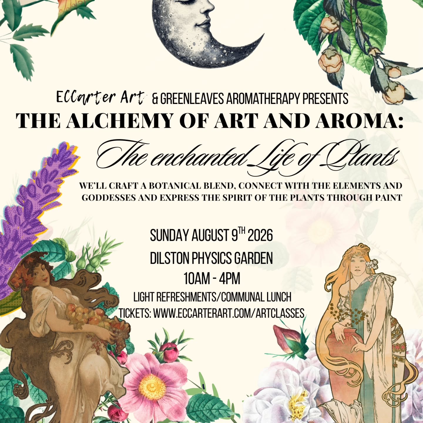 I can't believe I'm saying this - but I have a very special event at @dilstonphysicgarden with @greenleavesaroma on August 9th!
This is a full 360 moment for me. Last year I first went to Dilston to learn about plants and work with oils. What a magical place.
I met Anne on a course I was doing and I knew we would work together in the future.
Anne is an #aromatherapist and loves all things magical just like me.
At this event you will:
🌞 Work with oils and make your own blends
☀️ Learn about the plants we are using and their magical properties
🌞 Oracle cards
🌞 Create intuitive artwork based on the plants, elements and goddess we look at
☀️ I will talk about how I use oils in my own practice
🌞 Communal buffet (lunch bring a dish)
Full day - 10 - 4pm
£80
Tickets:
Www.eccarterart.com/artclasses
Paypal payin3 available
Would love to see you there!
#Plantmedicine #artandoil #essentialoils