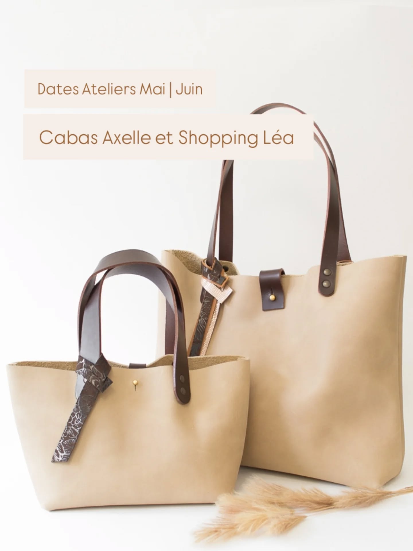 -- Dates des ateliers Cabas Axelle et Shopping Léa --
Venez dans mon atelier fabriquer votre sac 😍
Nouvelles dates disponibles sur mon site , lien en bio 😉
Venez découvrir, les outils, les cuirs, les accessoires... Laissez parler votre créativité et personnaliser votre joli sac artisanal.
Les ateliers sont tous ludiques et accessibles 😊
A bientôt
Marion
#maroquinerieartisanale
#savoirfairefrancais
#ateliercuir
#createur
#sacencuir