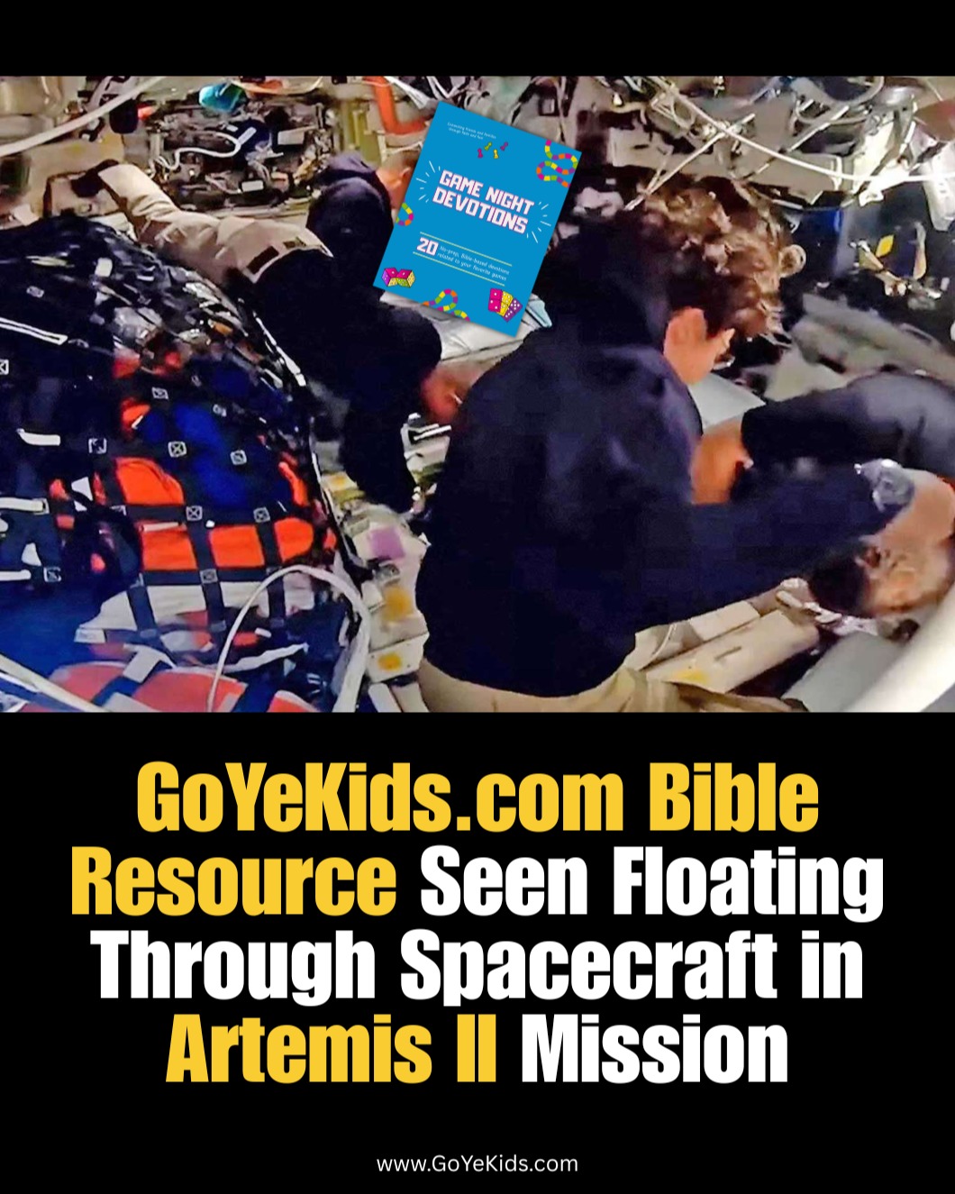 BREAKING NEWS: During a livestream of the Artemis II moon mission, a copy of one of our Bible resources was seen floating through the spacecraft! 🚀🌕
We're just kidding... but how cool would that be if it were true?!!
Fun fact: Since the astronauts have internet access, they COULD download any of our Bible resources and use them up in space! Annnnd, that means since you have internet, you can download and use our resources wherever you are, too!
#NASA #ArtemisII