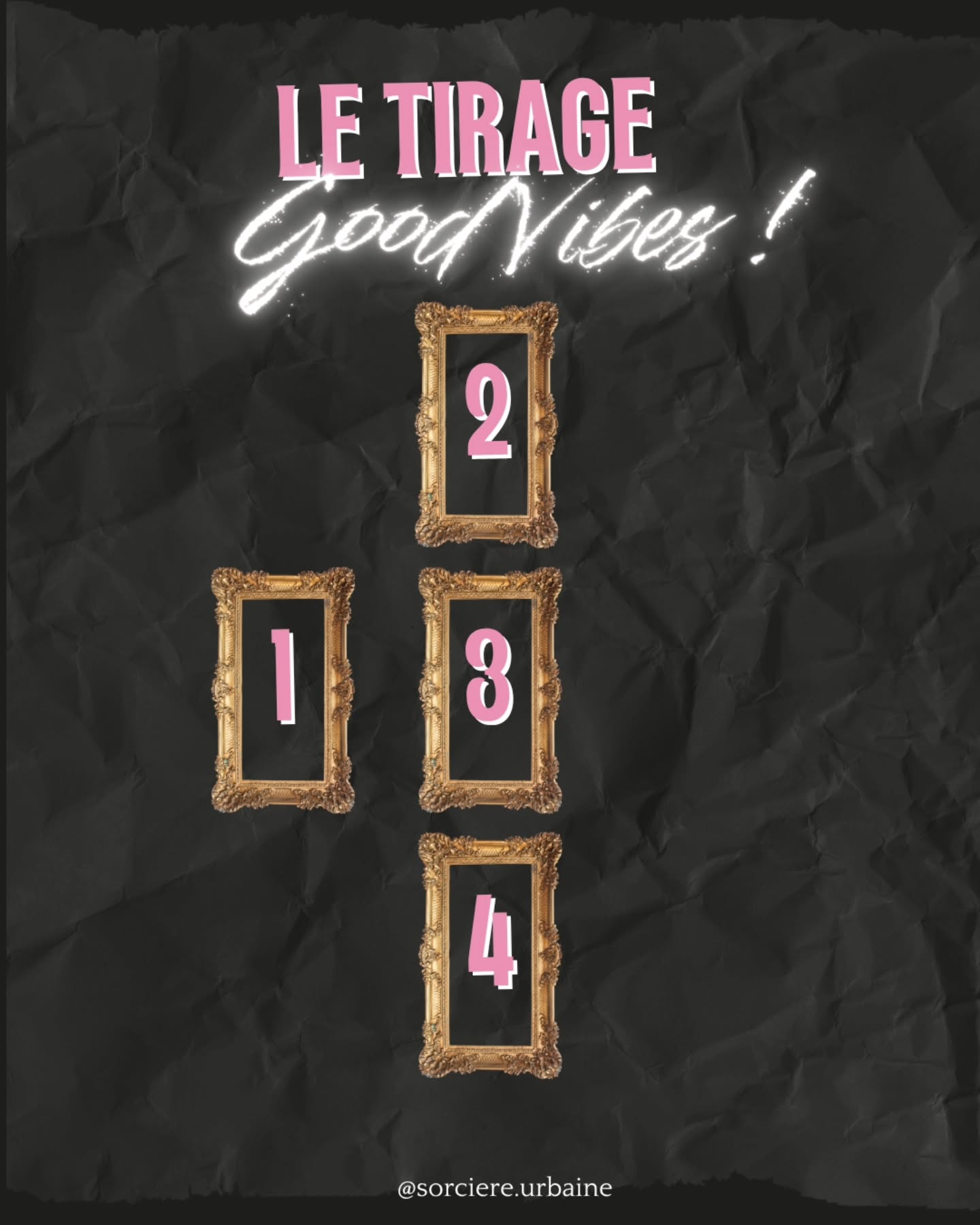 | Good vibes 🌞|
J'ai papoté avec beaucoup d'entre vous ces derniers jours (et même semaine !). Je me rends compte que le temps n'est pas au beau fixe pour tout le monde. Un petit tirage s'impose, à tester avec le jeu de tarot ou d'oracle de ton choix !
➡️ Je préviens d'avance... ceci n'est PAS une guidance 😅🙈
Cela fait longtemps que je n'avais pas partager de modèle de tirages par ici, j'espère que celui-ci te plaira et t'aidera à retrouver un peu de bonnes ondes et de baume au cœur ❤️
N'hésites pas à me partager ton tirage ⬇️💬 Ou à me dire quel thème tu voudrais que j'aborde pour de futurs modèles de tirages 😉
