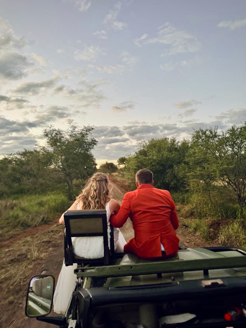 We know we’ve been a little quiet lately… but for the most magical reason 🤍
On the 4th of April, we got married 🌿
In true bush fashion it was a beautiful scene
I arrived on the spotter seat of a game viewer, and we stood between the long grass under a beautiful tree, after we took pictures by a dam and the sunset was perfect!
Surrounded by the wild. Simple, real, and exactly us.
It’s been a season of beautiful chaos, followed by slow, meaningful moments with family 🤍
Now we’re heading off on a local buddie moon to Victoria Falls with special friends all the way from Australia — and of course, there’ll be plenty to share along the way.
Stay close… the adventure continues 🐾#BushWedding #JustMarried #AdventureTogether #VictoriaFalls #Isithombesafaris