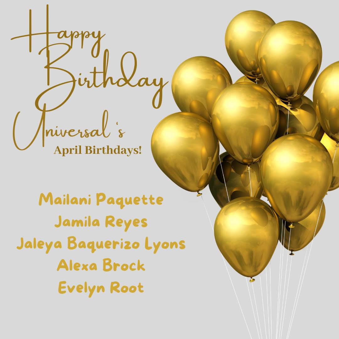 Happy Birthday to our April students! May your day be celebrated with many more to come!ππ