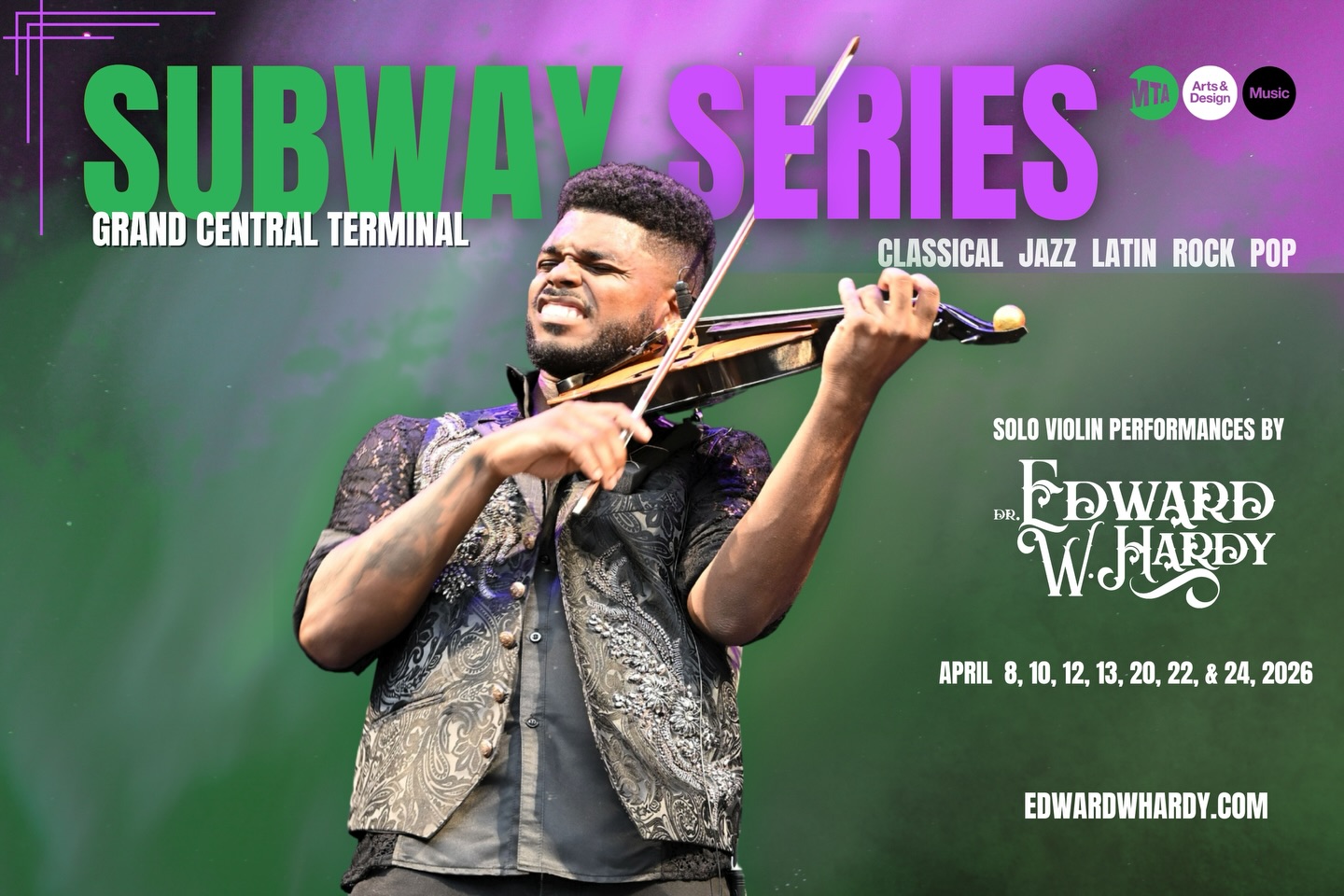 Final April “Subway Series” schedule - Live violin music at @grandcentralnyc all month🎻🧪
If you’ve been meaning to stop by, this is your moment‼️😆
Upcoming performances at @grandcentralnyc:
Wednesday, April 8, 8am-12pm at GCT West
Friday, April 10, 8am-12pm at GCT East
Sunday, April 12, 3pm-7pm at GCT West
Monday, April 13, 8am-12pm at GCT East
Monday, April 20, 8am-12pm at GCT East
Wednesday, April 22, 8am-12pm at GCT West
Friday, April 24, 3pm-7pm at GCT East
Also, my interview with @backstagepasswithliachang airs again on TV tomorrow:
Wednesday, April 8, 12:00 pm on FIOS 34, RCN 83, Spectrum 56/1996
Wednesday, April 8, 05:30 pm on Spectrum 1993
#violinist #violin #grandcentralterminal #interview #tv
