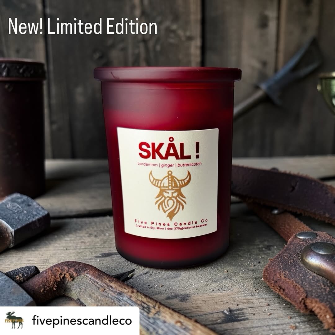 From @fivepinescandleco: There’s a moment, deep in the North, when the fire is loud, the laughter is louder, and the air is thick with spice, sweetness, and something just a little wild.
SKÅL captures that moment.
It’s the echo of wooden mugs striking together. The warmth of a hearth after a long journey across cold waters. The scent of spiced drink simmering low while stories grow taller with every pour.
This is not a quiet candle… it’s bold, golden, and alive.
Rich swirls of caramel and butterscotch melt into a heart of Nordic spice—cardamom, clove, and ginger—layered like a well-worn tale passed from one voice to another. Cinnamon crackles softly beneath it all, while vanilla smooths the edges, leaving behind a warmth that lingers long after the flame fades.
It’s indulgent. It’s spiced. It’s a celebration in scent.
Light it when the night feels long…
and let the room fill with warmth, story, and a toast to the good life.
SKÅL. 🍻
Warm Cardamom • Spiced Chai • Clove • Ginger Root • Cinnamon Bark • Golden Caramel • Butterscotch • Vanilla Cream
#skål #nordic #scandinavian #upnorth #viking