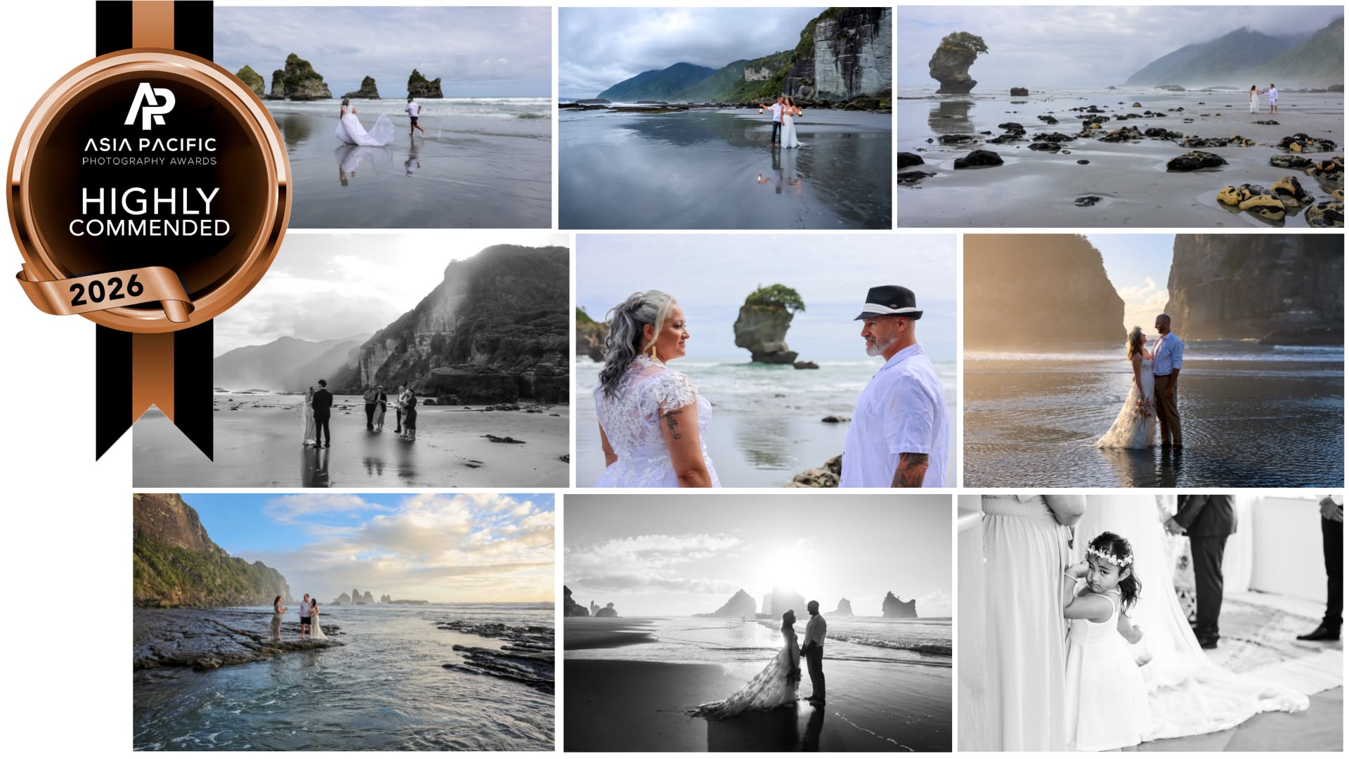 Do we get quality photos of our elopements? Absolutely! Shirley, the photographer, submitted nine images from elopements in the last year to the @ap.awards Asia Pacific Photography Awards, (and one of a wedding.) ALL the photos placed highly, with nine highly commended and one winning a silver award and making the top 20 finalists in the Weddings category. Yay!