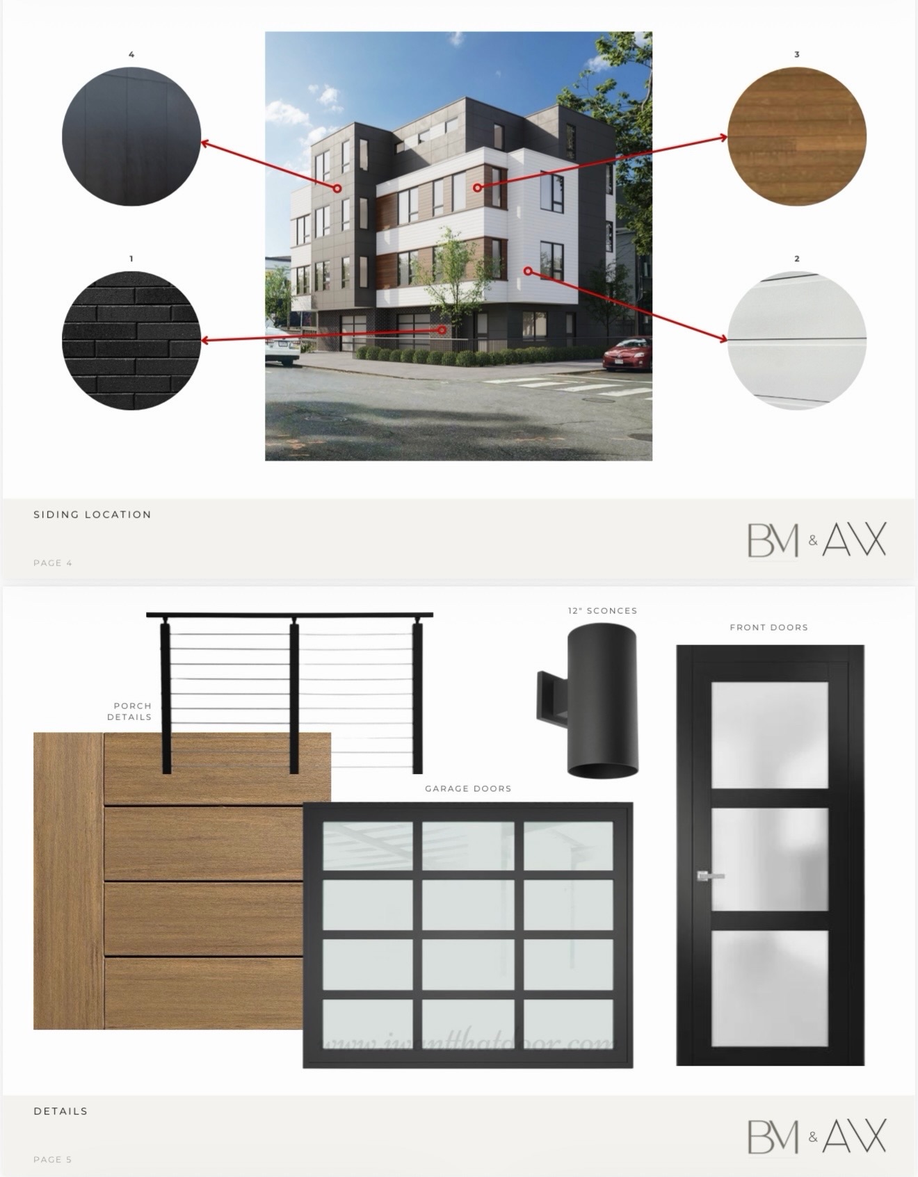 Exterior siding selections and accessories for our Broadway new construction project! Heavily leaning into a contemporary aesthetic for these designs✨
#exteriordesigns #contemporarydesigns #newconstruction #interiordesign