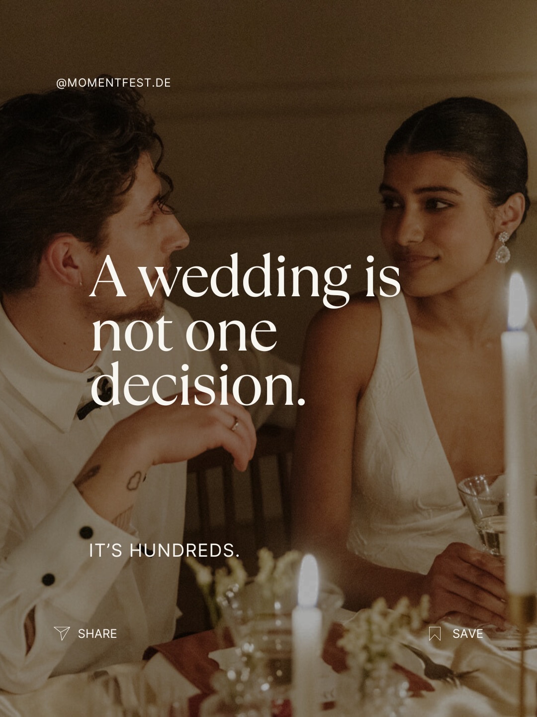 A wedding is never just one decision. It is a series of intentional choices that shape how your day feels, flows and stays in memory.
From aesthetics to atmosphere, from guest experience to timing, every detail carries meaning. What feels effortless is always carefully created.
At Momentfest we design weddings with clarity, depth and a strong sense of story. So your day does not just look beautiful but feels right in every moment.
______________________
Momentfest
Concept-driven
Wedding planning
Berlin & beyond
Limited weddings per year.
Apply via website.
#momentfest #weddingplanner #weddinginspiration #luxurywedding berlinwedding