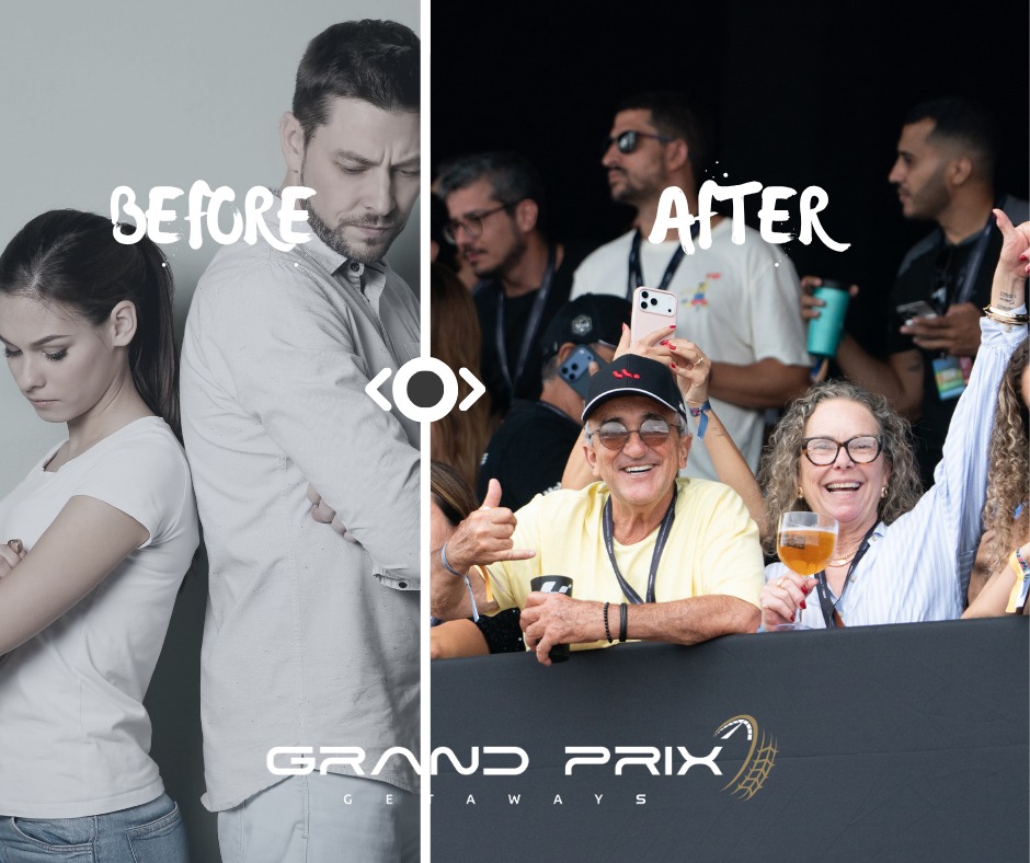Couples therapy is great. But have you tried a hospitality suite with a trackside view and a cold drink in hand? Less arguing over maps and plans. More cheering over pit lane. We handle the tickets, hotel, transfers, and timing so you two can focus on the fun part: being there together.
Tag your person who deserves the “after” photo.
#GrandPrixGetaways #F1 #Formula1 #MotoGP #VIPHospitality #HappyCouples #Couples #Happiness #LuxuryTravel #RelationshipGoals #CouplesTravel #VIPExperience #ConciergeService #CoupleGoals
