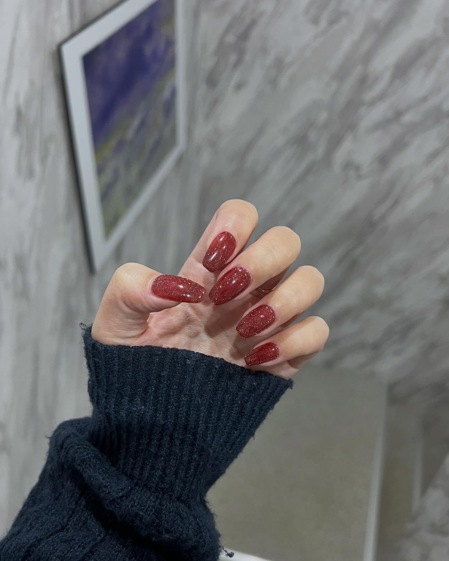 チェリーレッド🍒❤️
・
・
#nail #フラッシュネイル #秋田ネイルサロン #大仙市ネイルサロン