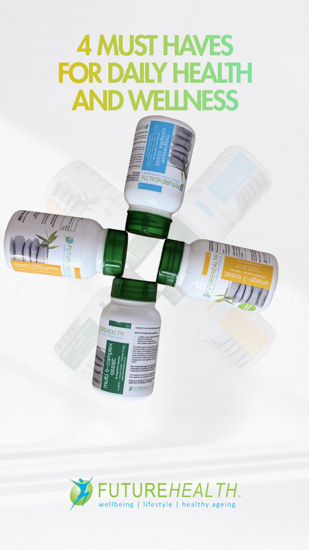 Four daily must-haves for health and wellness. Your simple
foundation for steady energy, focus, and recovery. It supports your brain and nervous system while helping strengthen your heart, joints, and immunity. It is about giving your body what it needs every single day. Daily health does not need to be complicated. Just the right nutrients, taken consistently.
#futurehealth #dailywellness #healthsupport #simplehealth
#wellnessroutine