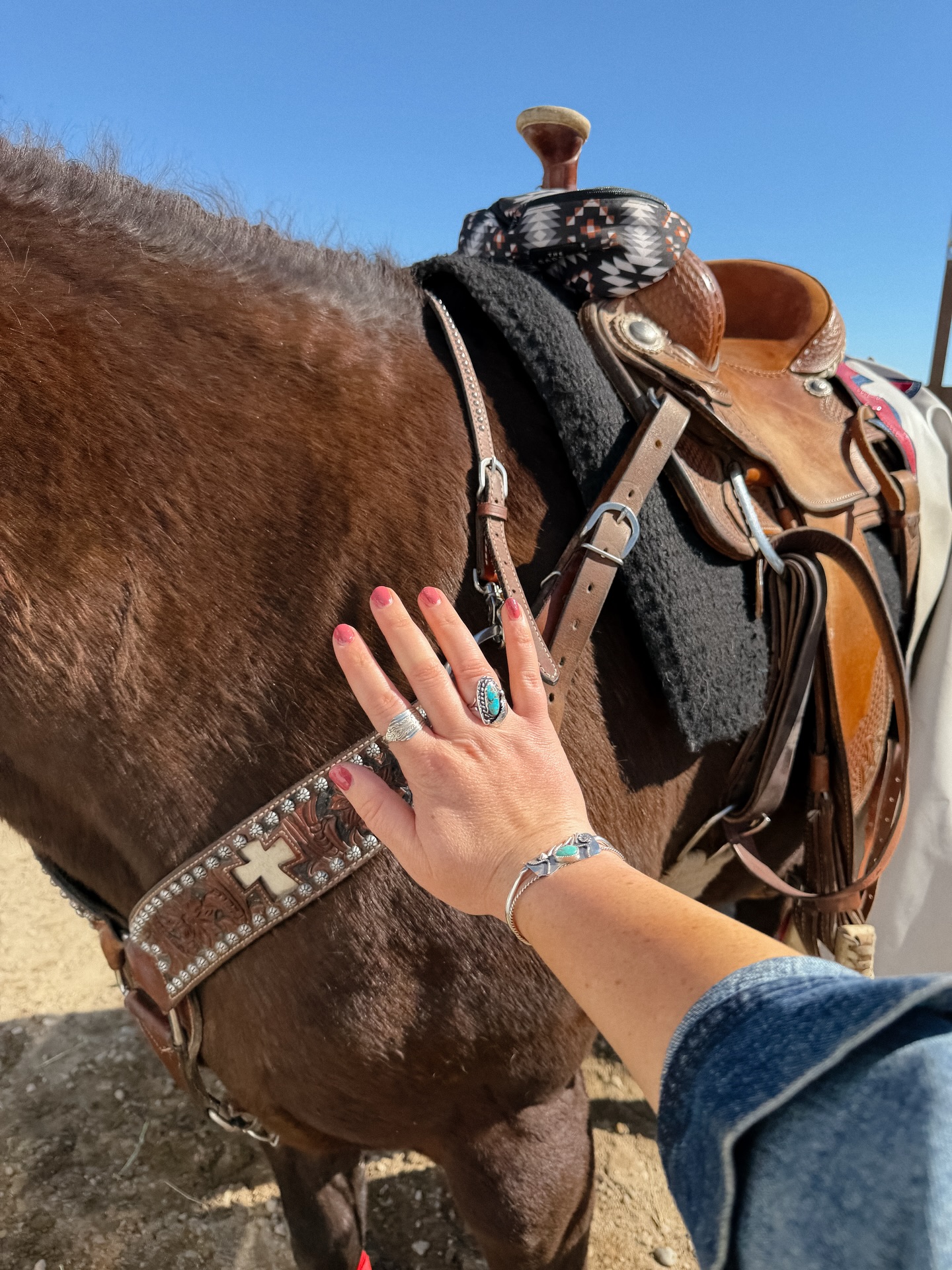 Turquoise Junkie 🩵 beautiful day at the Idaho Horse Park in Nampa, Idaho for @idahohorseexpo ran by @idahohorsecouncil
.
.
.
Idaho Horse Expo, Western Fashion, Turquoise, Western Lifestyle
.
.
.