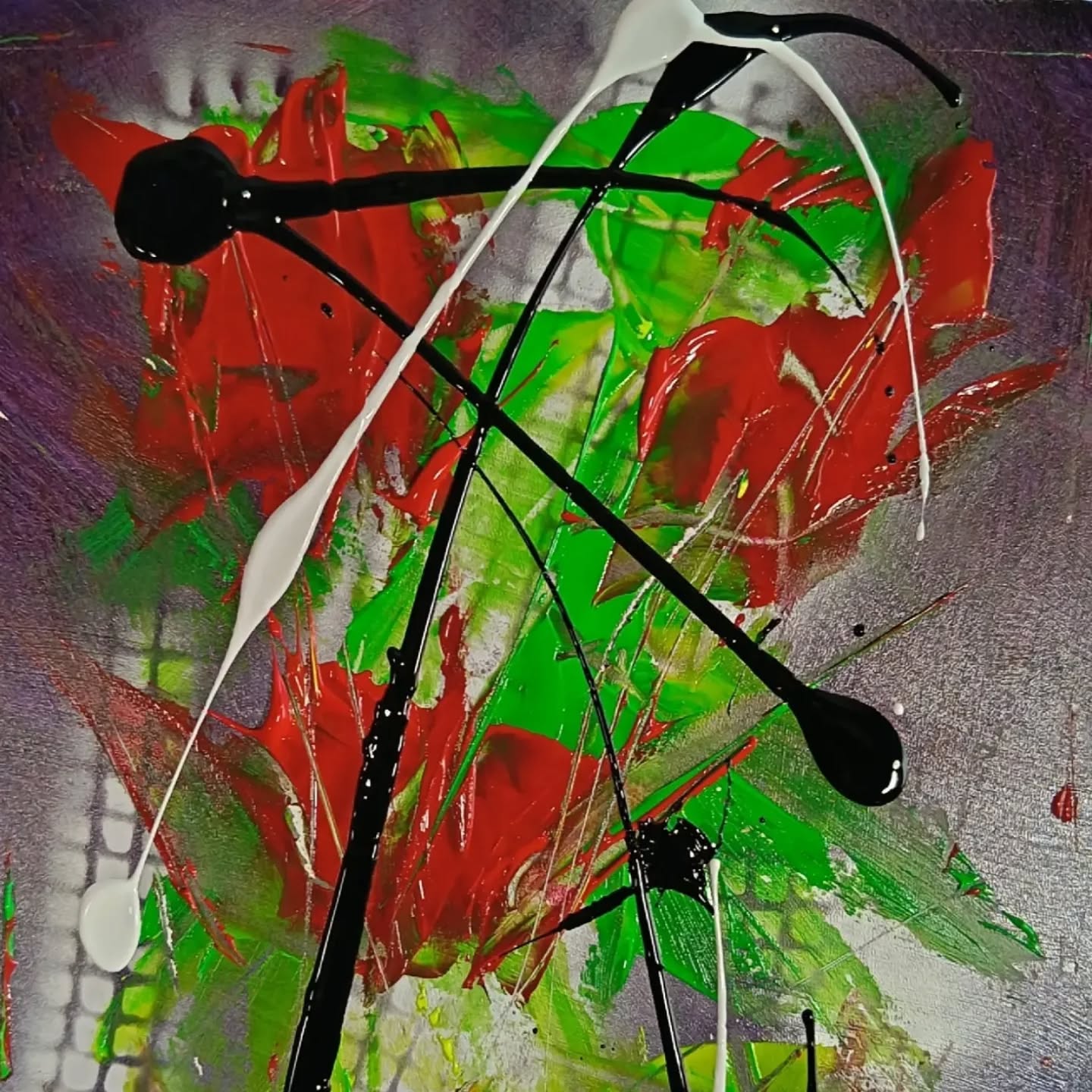 Abstract poppies
