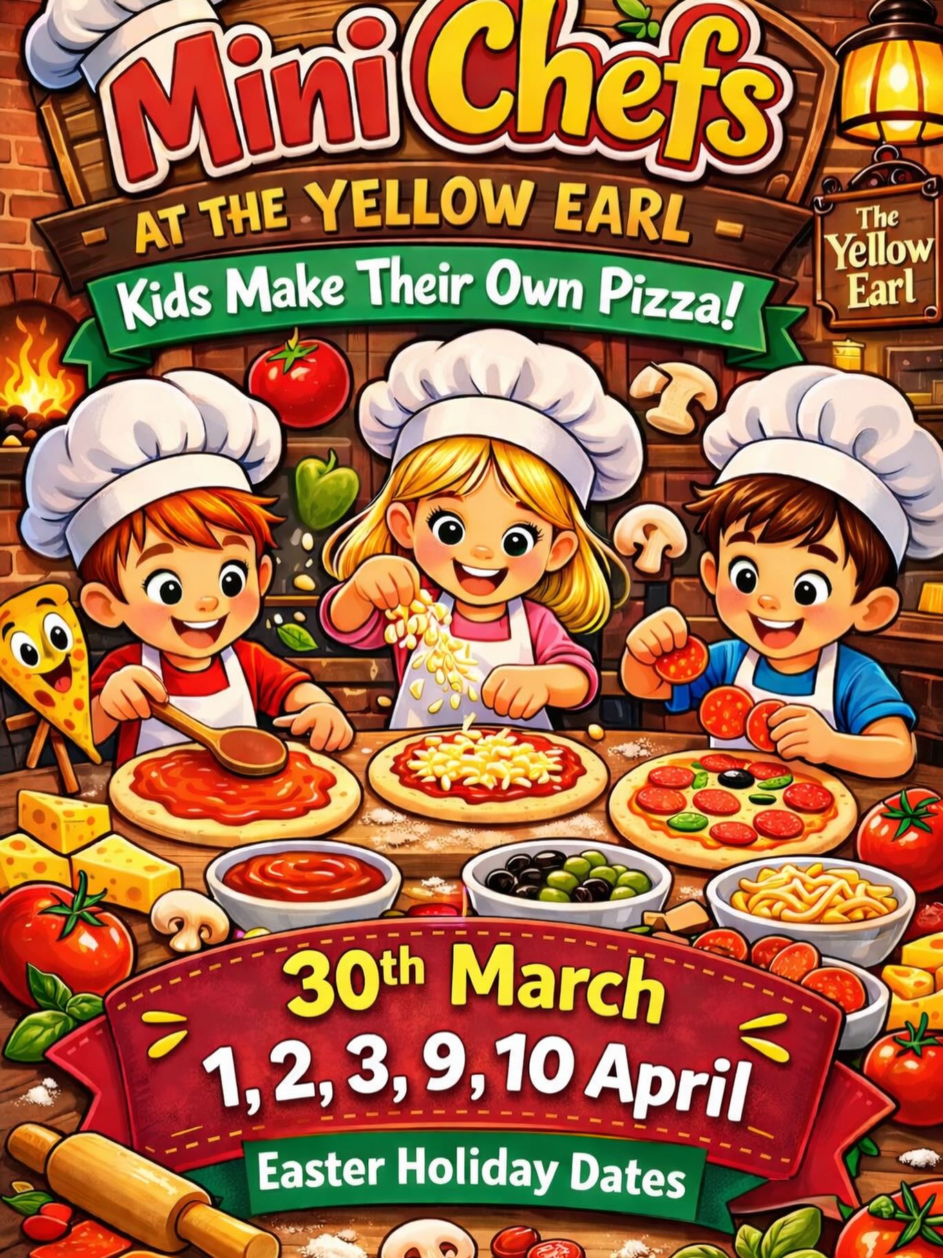 Last few places left for Thursday and friday this week
🍕✨ MINI CHEFS ✨🍕
HERE’S YOUR KIDS’ CHANCE TO BE REAL CHEFS! 👨🍳👩🍳
Kids get hands-on and create their own pizza, choosing all their favourite toppings 🍅🧀🍄
Our chef then cooks it fresh in our stone-baked pizza oven 🔥
🍟 Served with fries
🥤 Plus a drink
💥 ALL FOR JUST £10.00 💥
📞 01946 691450
📱 WhatsApp: 07510 427358
📩 Or just slide into our DMs
Limited spaces available!