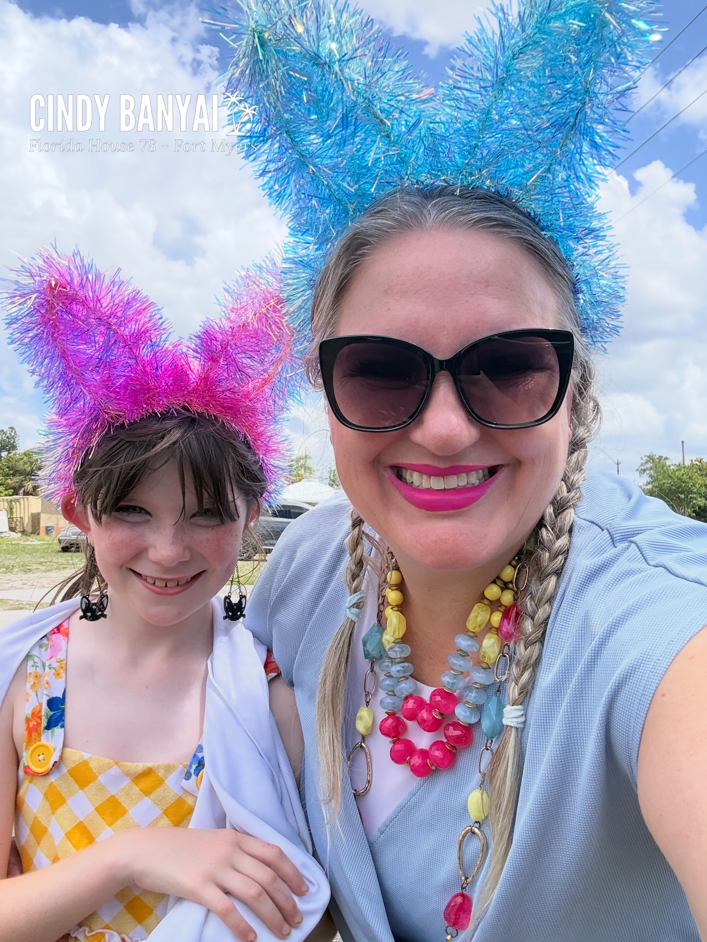 Hope all the bunnies had fun at the Easter Parade today! S/O to the Dunbar Festival Committee for another great event (too bad you couldn’t stop the rain lol)! Happy spring everyone! #easter #fortmyers #hd78 #takebacktally #election2026