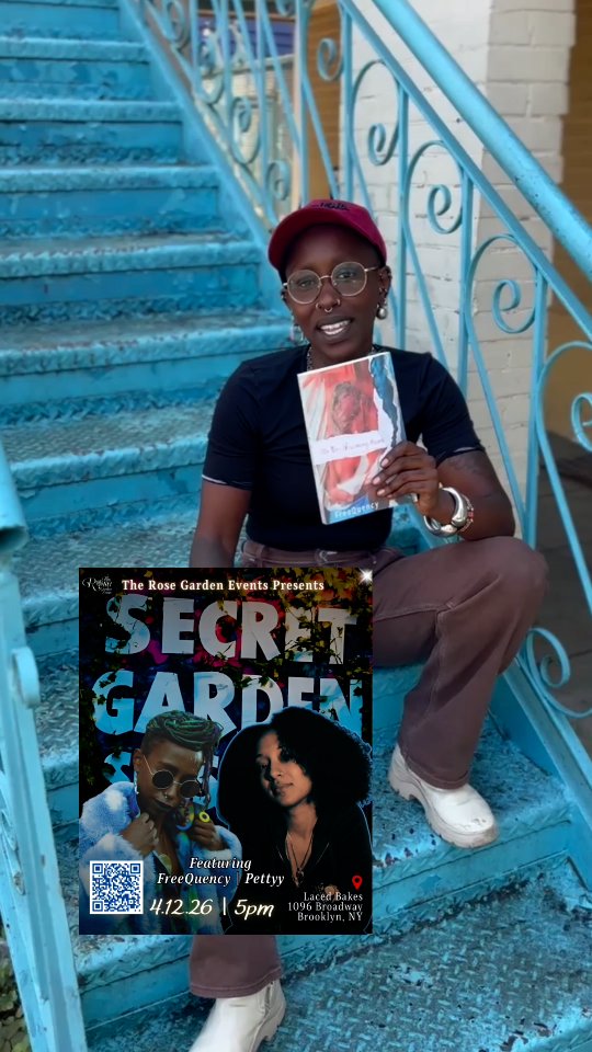 Meet New Orleans based Poet, @freequencyspeaks in an intimate experience with us at our 2nd installment of Secret Garden Sessions #SGS
🌹 1-on-1 interview with a live audience Q&A
🌹 Spotlight performances by audience members (raffle style)
🌹 Feature performances by @freequencyspeaks and @pettywap
Great food and even better vibes 💎 Space is limited. Only a few tix left.
Located @lacedandwildebk
Hosted by @my_crumbled_thoughts & @kaybeethelady
#KeepGrowing #RoseGardenEvents #SpokenWord #Poetry