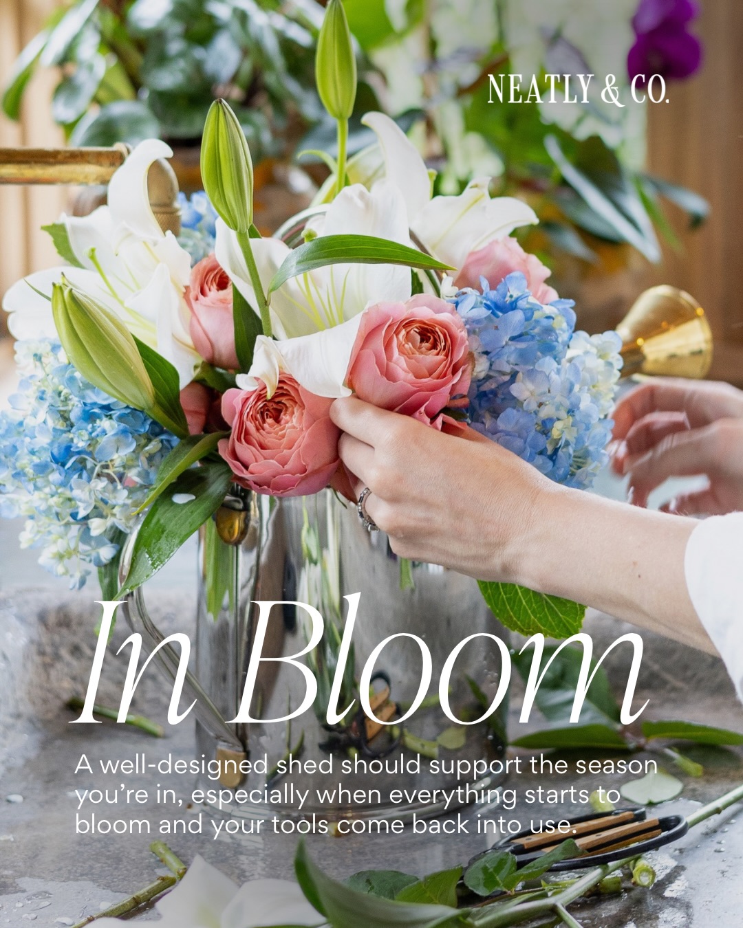 Spring is in bloom, and we’re revisiting how and where we store our gardening tools.
A well-designed shed isn’t about having less, it’s about having the right systems in place. Your small tools should be easy to access, your larger pieces like shovels and rakes should have a clear home, and nothing should require digging around to find it.
Swipe to see how we bring structure and ease to even the most utility-driven spaces.
