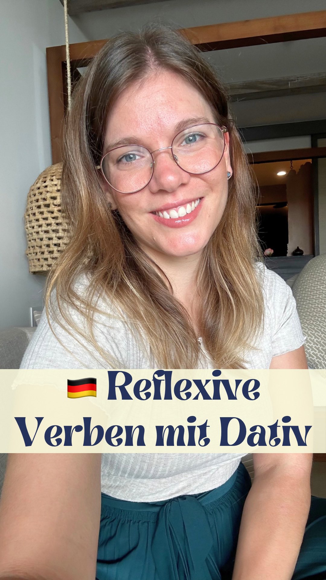 🇩🇪 Reflexive Verben mit DATIV Reflexivpronomen 🤩
Es gibt sehr viele reflexive Verben, die ein Dativ Reflexivpronomen haben, weil es auch ein anderes Akkusativobjekt gibt! 🧐💡
Hier zeige ich dir ein paar Beispiele und jetzt darfst du Deutsch üben und deine eigenen Beispielsätze in die Kommentare schreiben! 💬🇩🇪✅
Wie immer wünsche ich dir viel Spaß beim Deutschlernen und hoffe, dass dir dieses Video geholfen hat! ❤️
Liebe Grüße
Deine Deutschlehrerin
Verenita
🖤❤️💛
#deutsch #deutschlernen #deutschb1 #deutschb2 #deutschc1