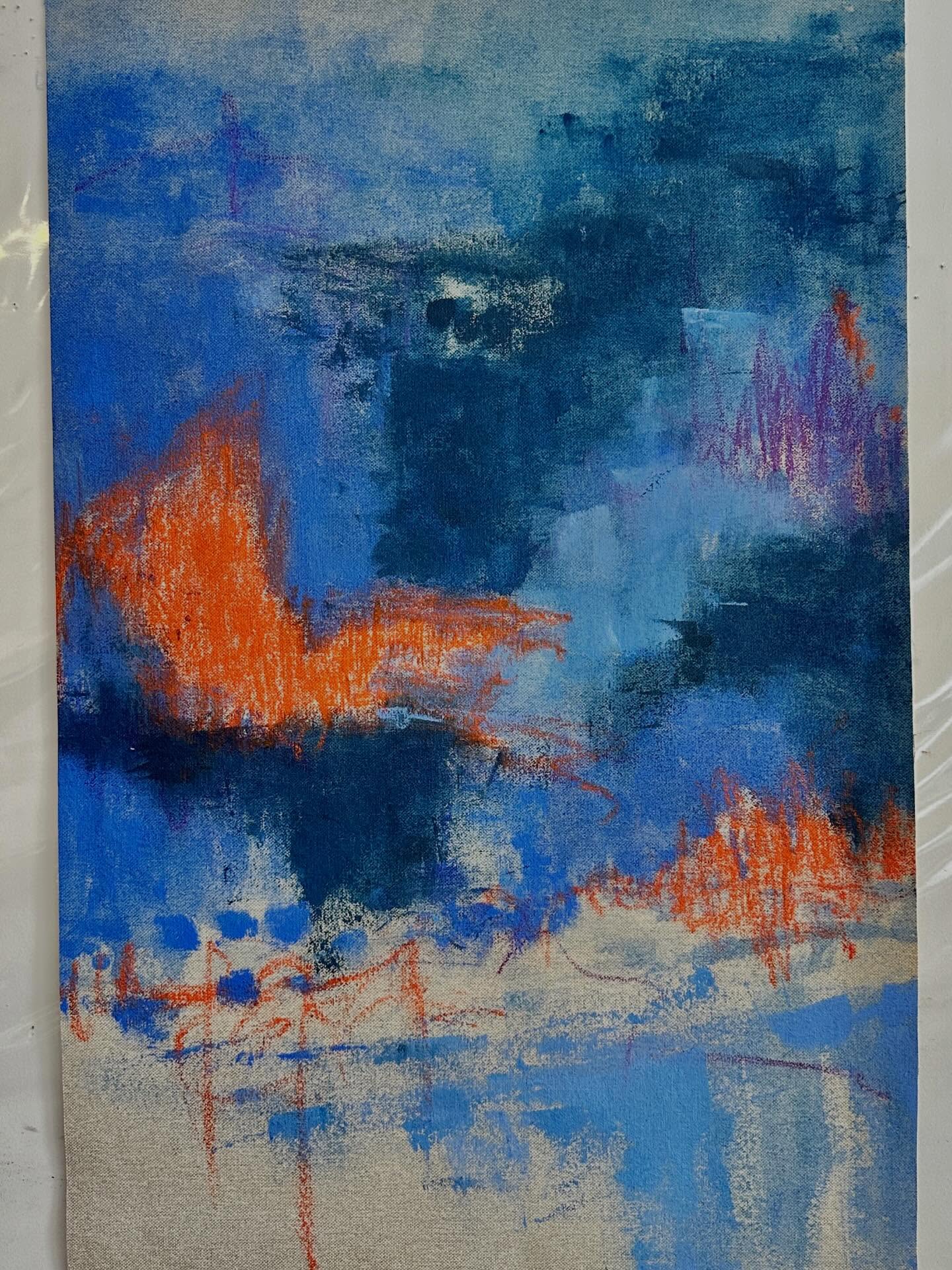 Gestos livres sobre o linho.