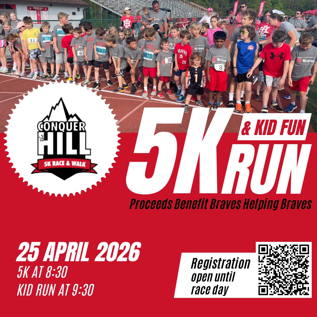 It's TIME for CONQUER the HILL ❗Mark your calendars for April 25th and SIGN UP today. Sign up link: https://runsignup.com/Race/OH/Cincinnati/ConquertheHill5kRaceandWalk