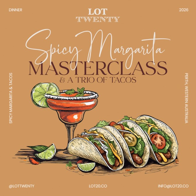 Spice things up 🌶️🍸
Join us at Lot Twenty for a hands-on Spicy Margarita & Taco Class that’s equal parts flavour and fun. Learn how to craft the perfect fiery marg, then sit back and enjoy 3 delicious tacos, and enjoy it all with good vibes and even better company.
Whether you’re here to impress or just indulge, this is one class you don’t want to miss.
🌮🍹 Limited spots available
Hit the link in bio of visit lot20.co/classes/spicy-marg to book your spot!