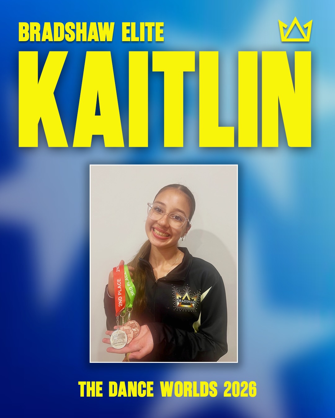 Our Kaitlin! Competing in Team Australia unified hip hop and Pom! We are so proud of you 💛💙 @kaitlin_attard6 #bradshawelite #icuworlds