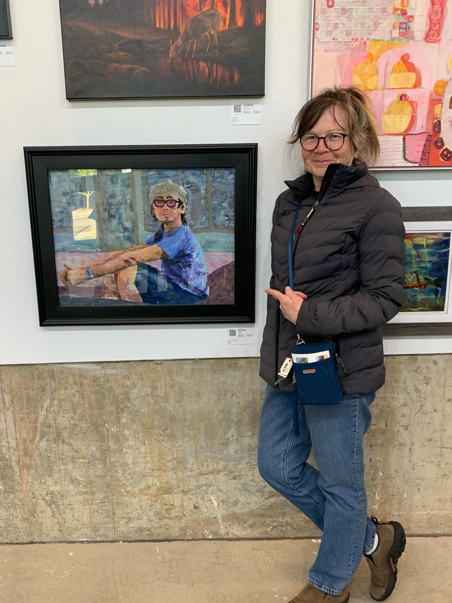 My painting “Hangin on the Mall” is currently hanging at The Busstop Gallery in north Boulder as part of the NOBO members show. It’s a nice show if you can stop by. The show is up till April 24th. You can bid on the artwork or purchase outright.