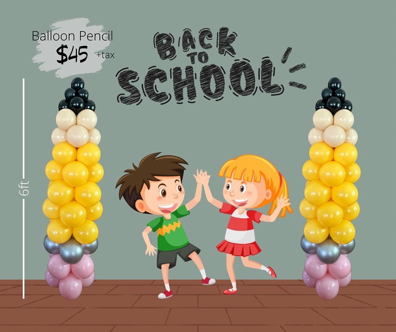 We will be sending the kiddos back to school before we know it for 23-24 school year. Here are some fun options for balloons for those 1st day of school photos and meet the teacher nights and first day back in the school buildings! * head over to my website to fill out the order form!