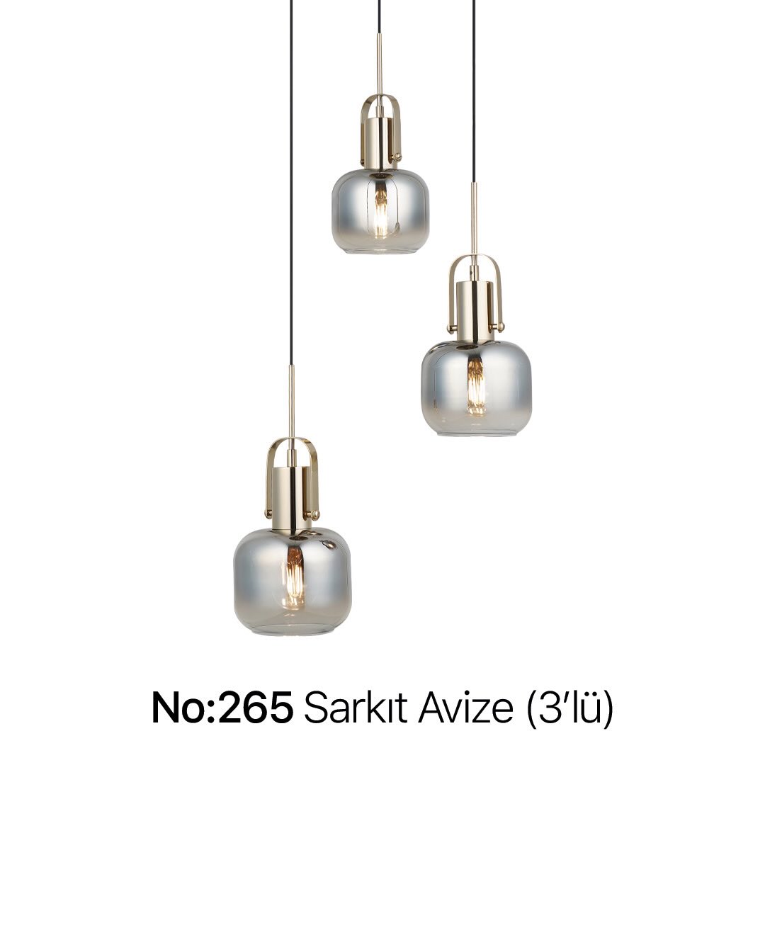 No:265 Sarkıt Avize (3'lü)
Daha fazlası için online mağazamızı ziyaret edin. #dgaraj