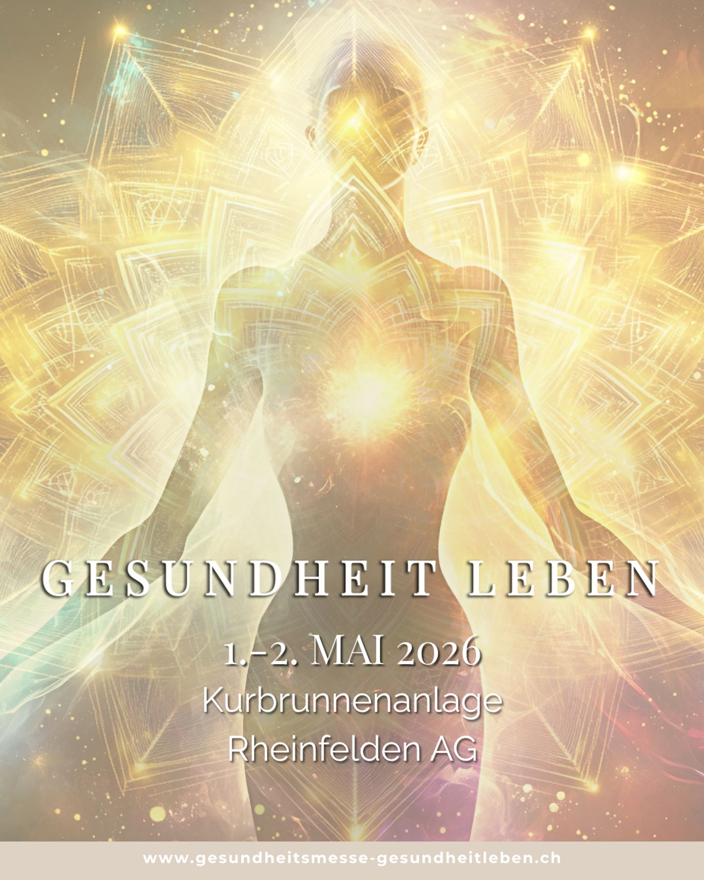 Vielleicht hast du es diese Woche schon entdeckt…
Unser Plakat zur Gesundheitsmesse GESUNDHEIT LEBEN ist ab sofort in Rheinfelden präsent – an der Kreuzung Richtung Autobahn.
Ein erster sichtbarer Schritt nach aussen.
Und ein kleines Zeichen dafür, dass die Messe immer näher rückt.
Was dich erwartet?
✨ 35 Aussteller
✨ 14 Vorträge
✨ Impulse für Körper, Geist und Bewusstsein
Draussen ist die Messe nun angekommen. Halte die Augen offen
Und sichere dir jetzt schon ein Tagesticket.
📍 Kurbrunnenanlage Rheinfelden
📅 1. + 2. Mai 2026