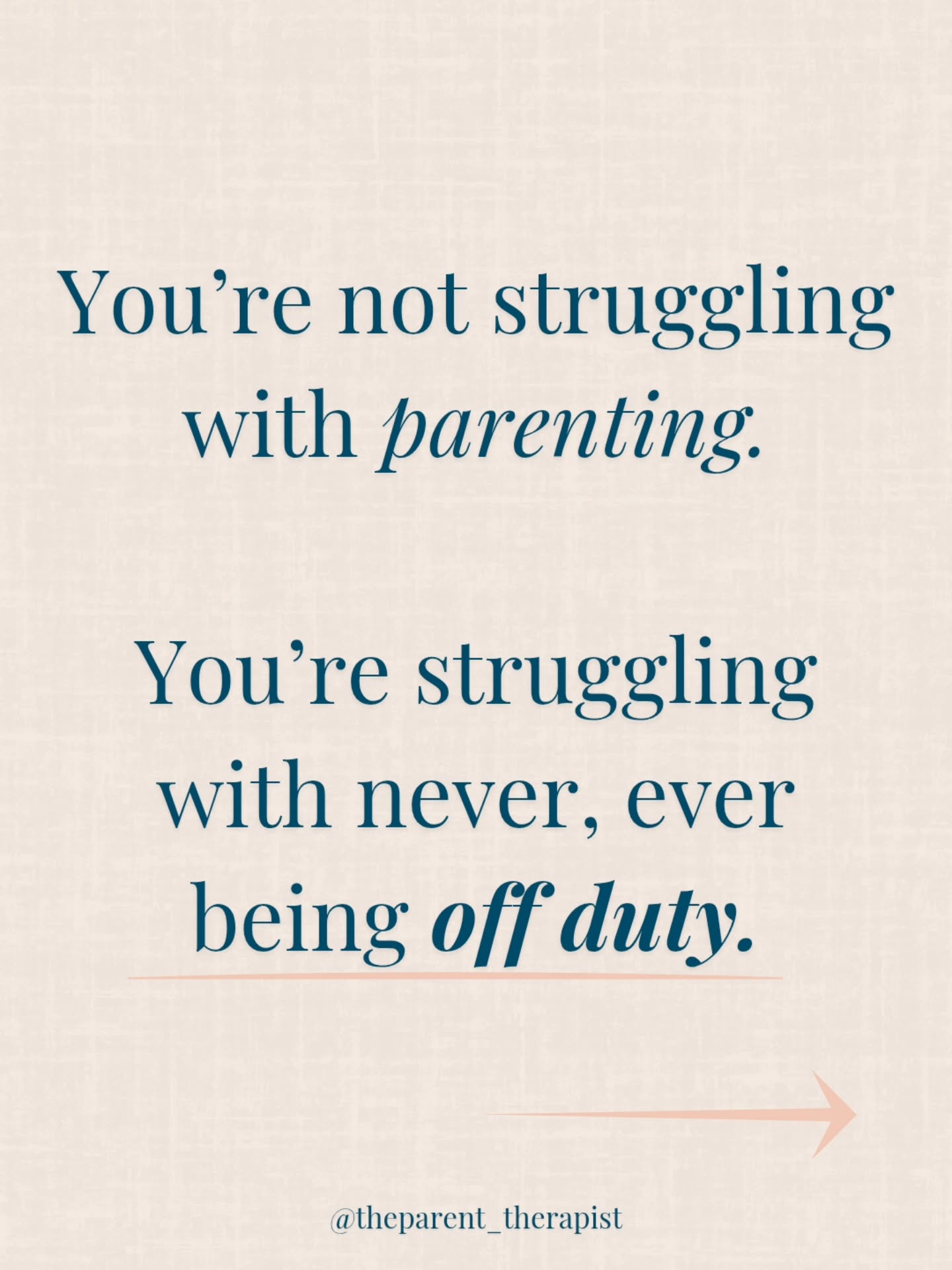 The mental load doesn’t just make you tired. It makes you someone you don’t recognise by the end of the day; snappy when you wanted to be calm, absent when you wanted to be present, relieved when they go to bed and then guilty for feeling relieved.
And the thing nobody tells you is that it doesn’t fix itself.
You can’t rest your way out of it because it’s still running even when you’re sitting still.
You can’t push through it because pushing through is what got you here.
You just keep carrying it and gradually, without really noticing, you stop expecting to feel like yourself inside it.
That’s not a bad patch. That’s something worth paying attention to.