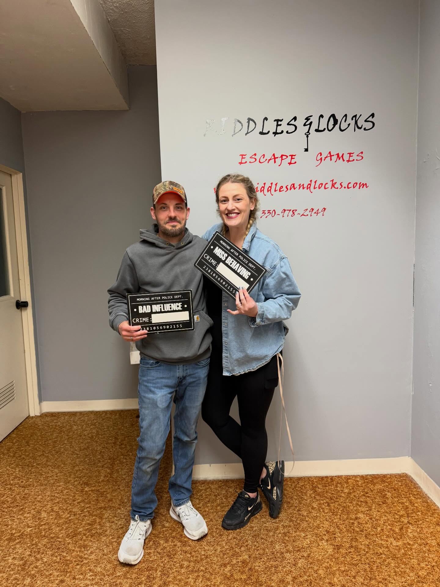 The sheriff didn’t catch them!! Made it out with time to spare, way to go!!!